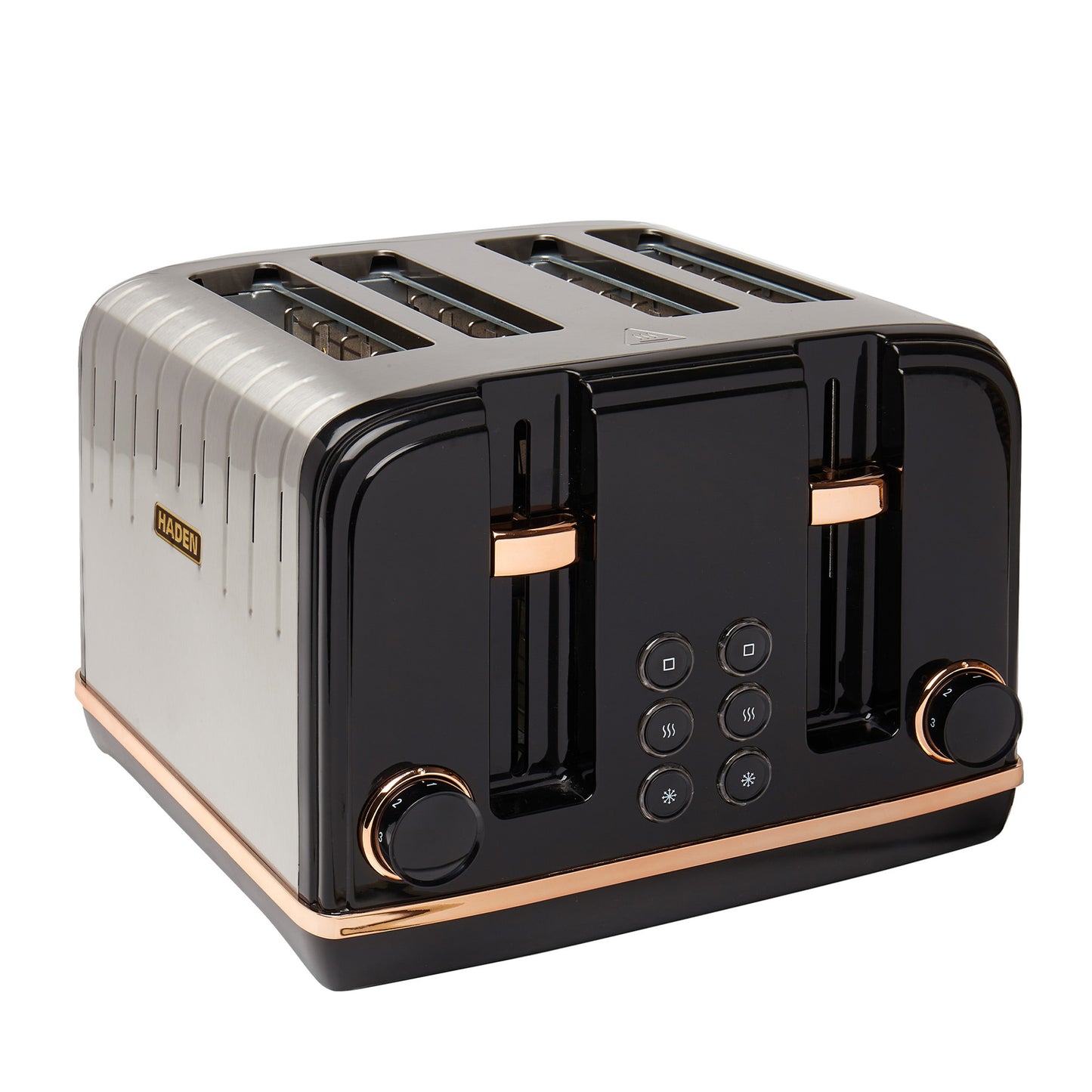 Haden Salcombe Black and Copper 4 Slice Toaster Toasters Haden