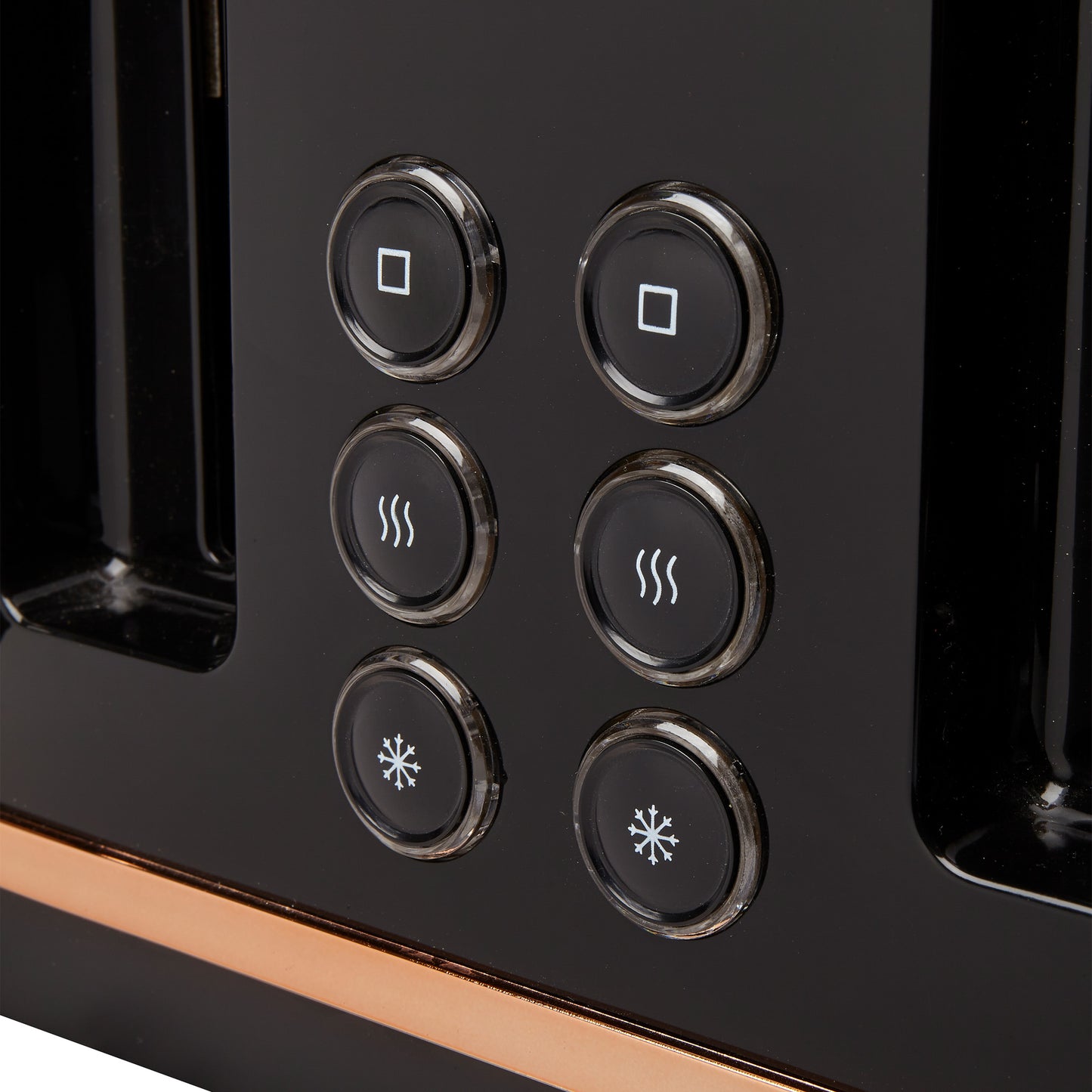 Haden Salcombe Black and Copper 4 Slice Toaster Toasters Haden