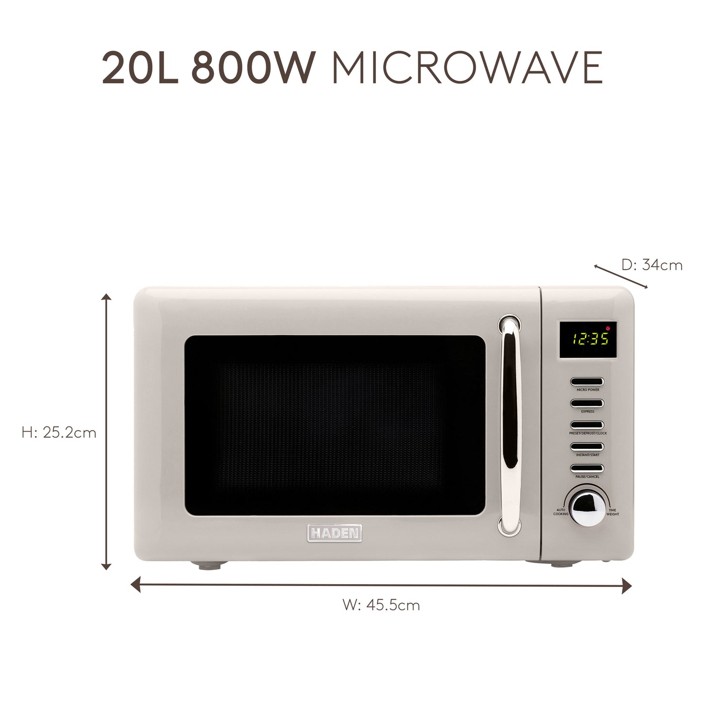Haden Cotswold Putty Microwave Microwave Ovens Haden