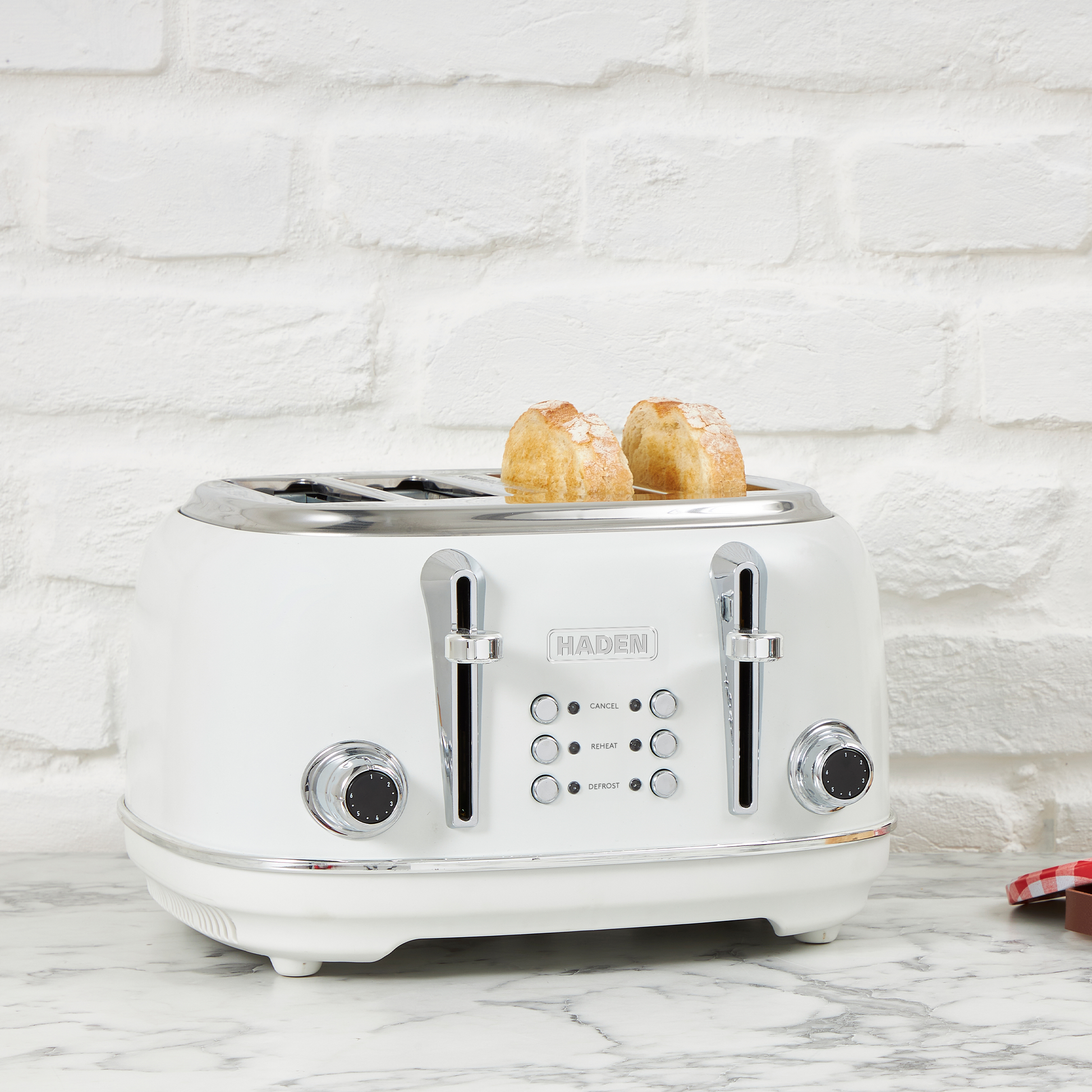 Haden Heritage Ivory 4 Slice Toaster Toasters Haden