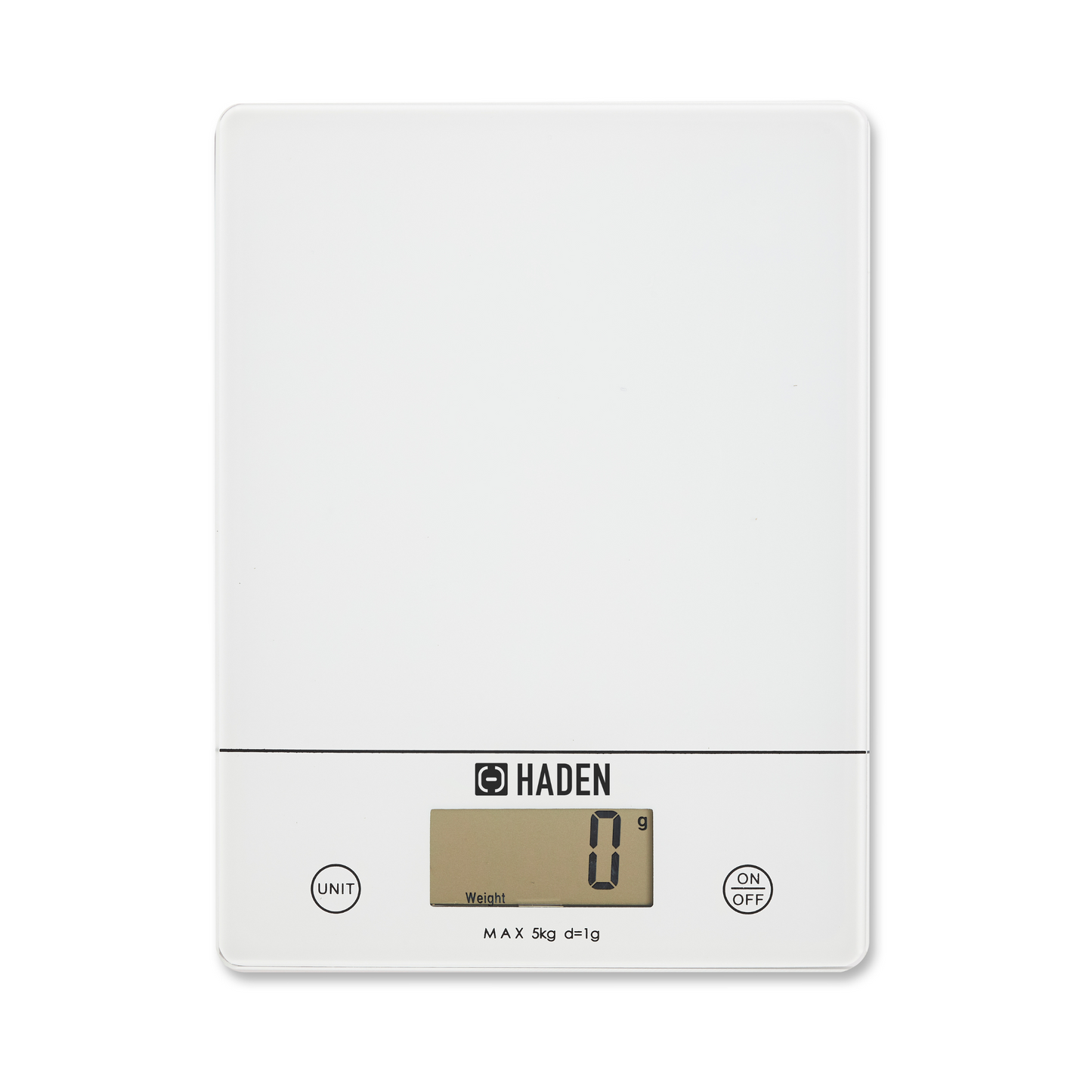 White Digital 5kg Slim Line Kitchen Scales Kitchen Sabichi Homewares Ltd
