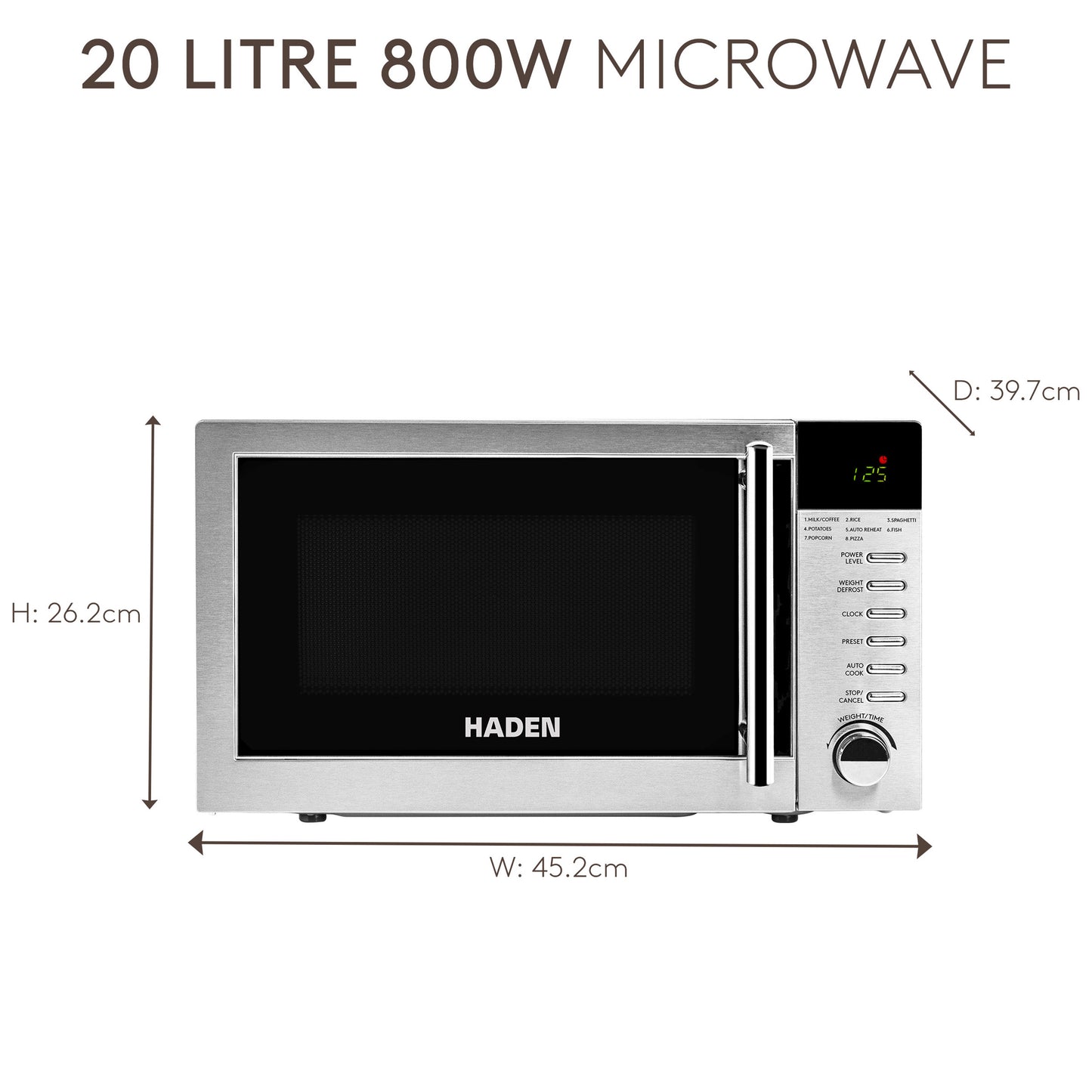 Haden Stainless Steel (Exterior) Microwave Microwave Ovens Haden