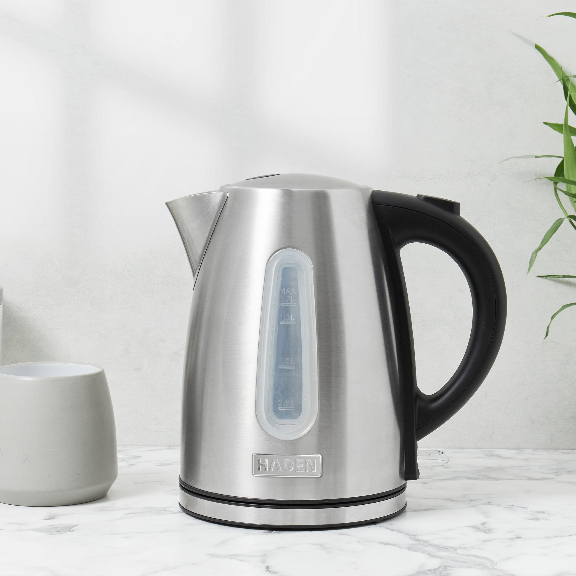 Haden Stoke Brushed Steel Kettle Electric Kettles Haden