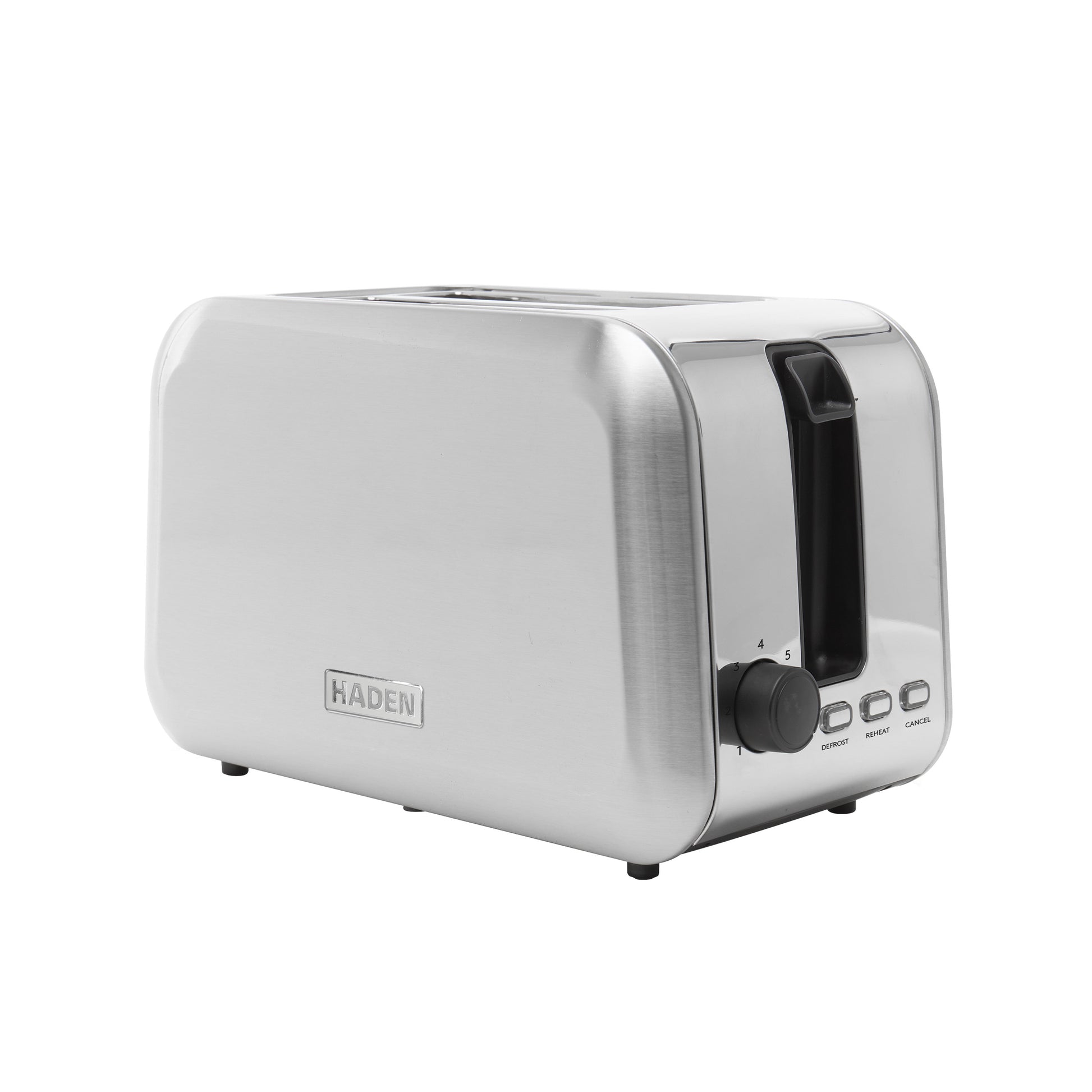 Haden Stoke Brushed Steel 2 Slice Toaster Toasters Haden