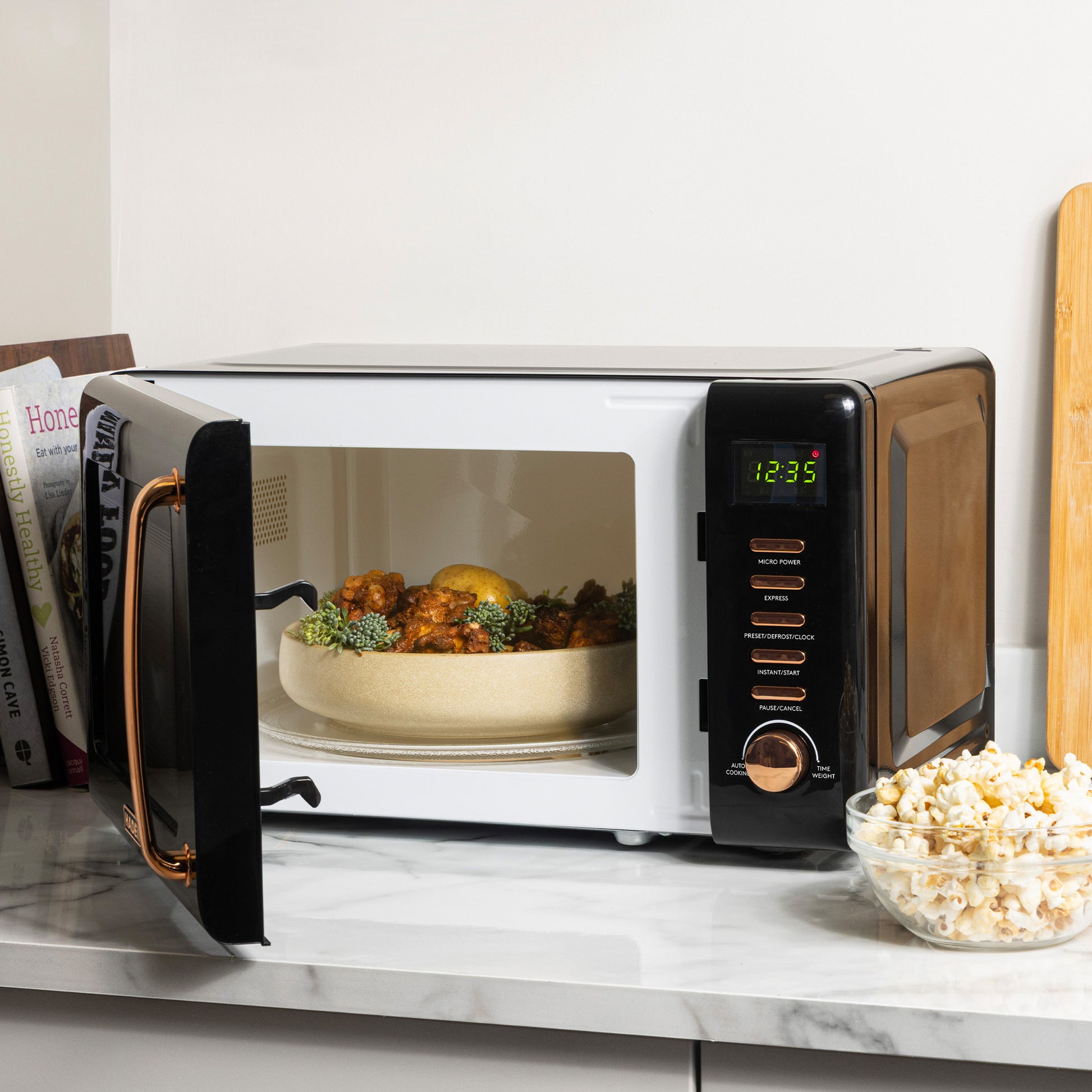 Haden Black & Copper Microwave Microwave Ovens Haden