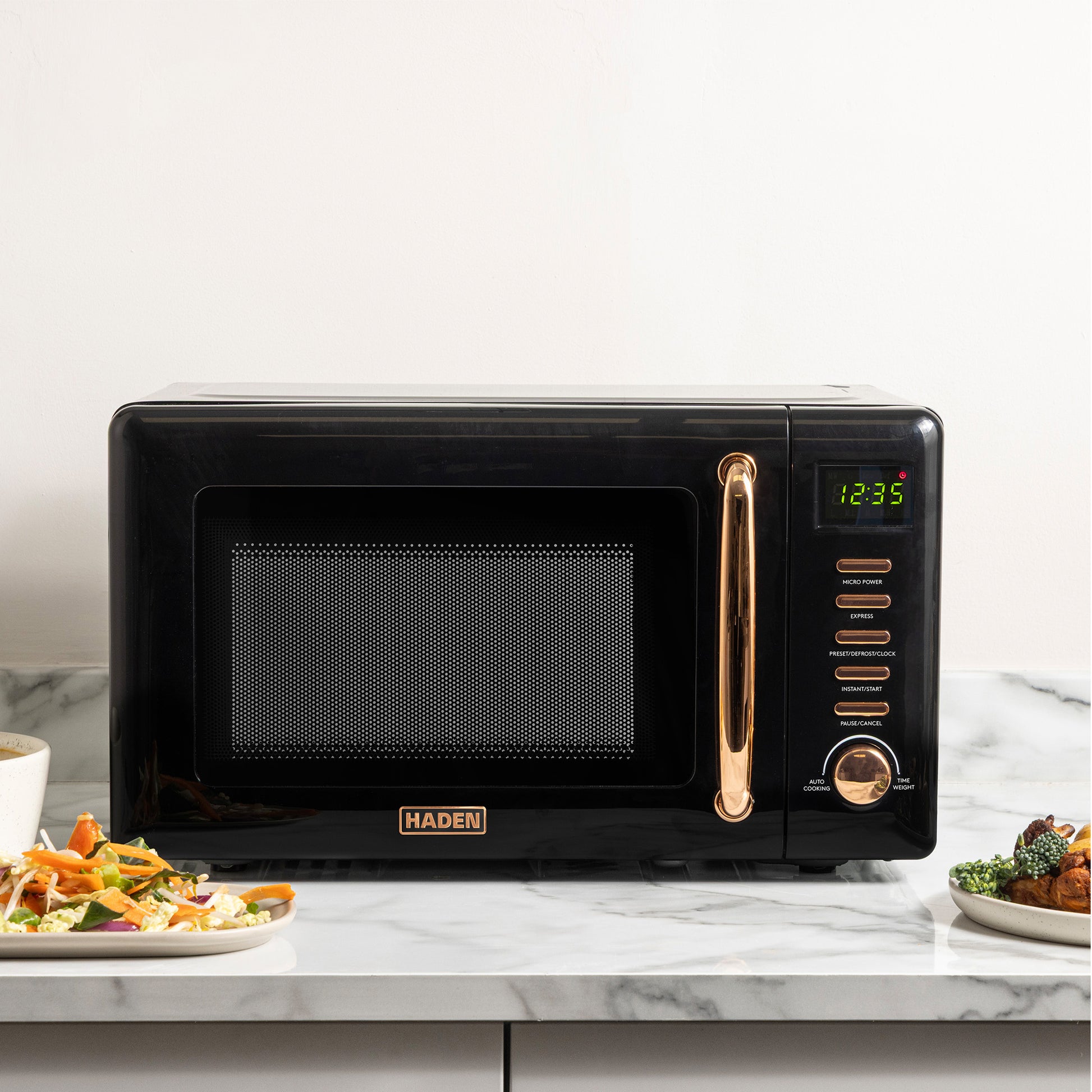 Haden Black & Copper Microwave Microwave Ovens Haden
