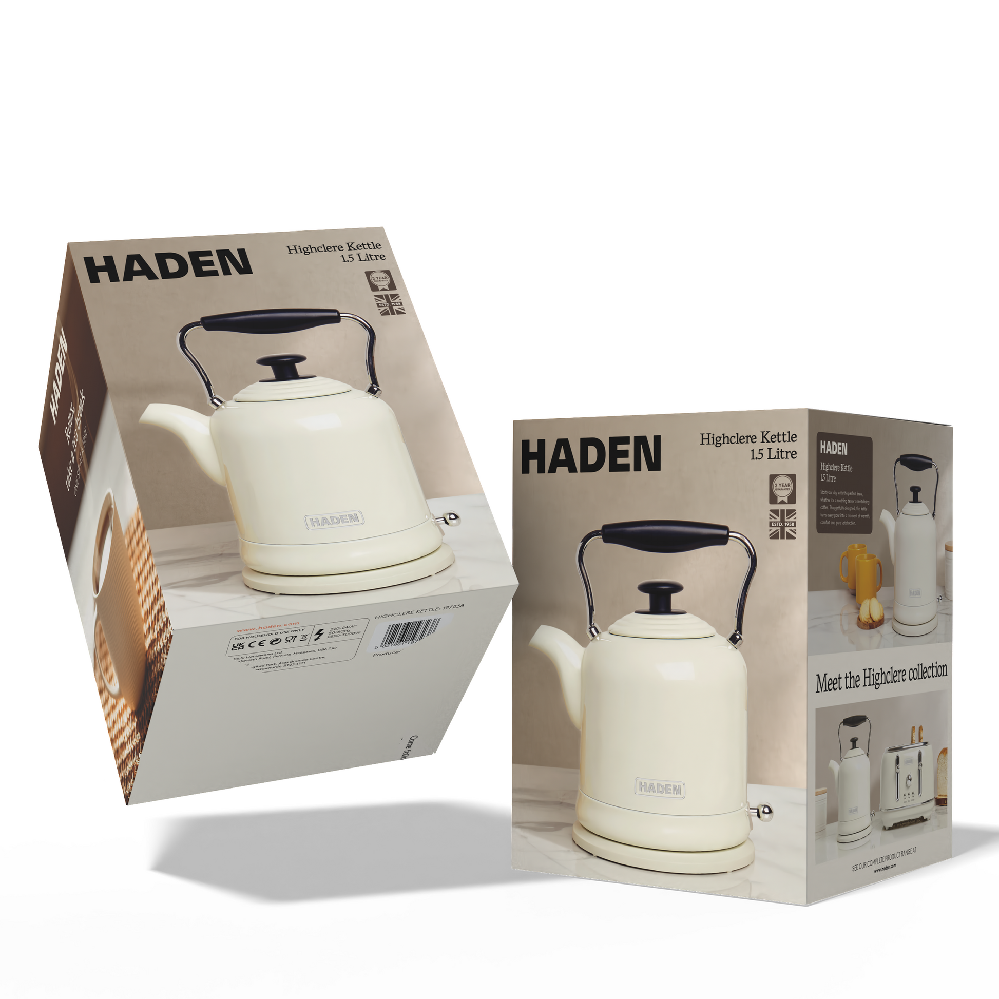Haden Highclere Cream Kettle Electric Kettles Haden