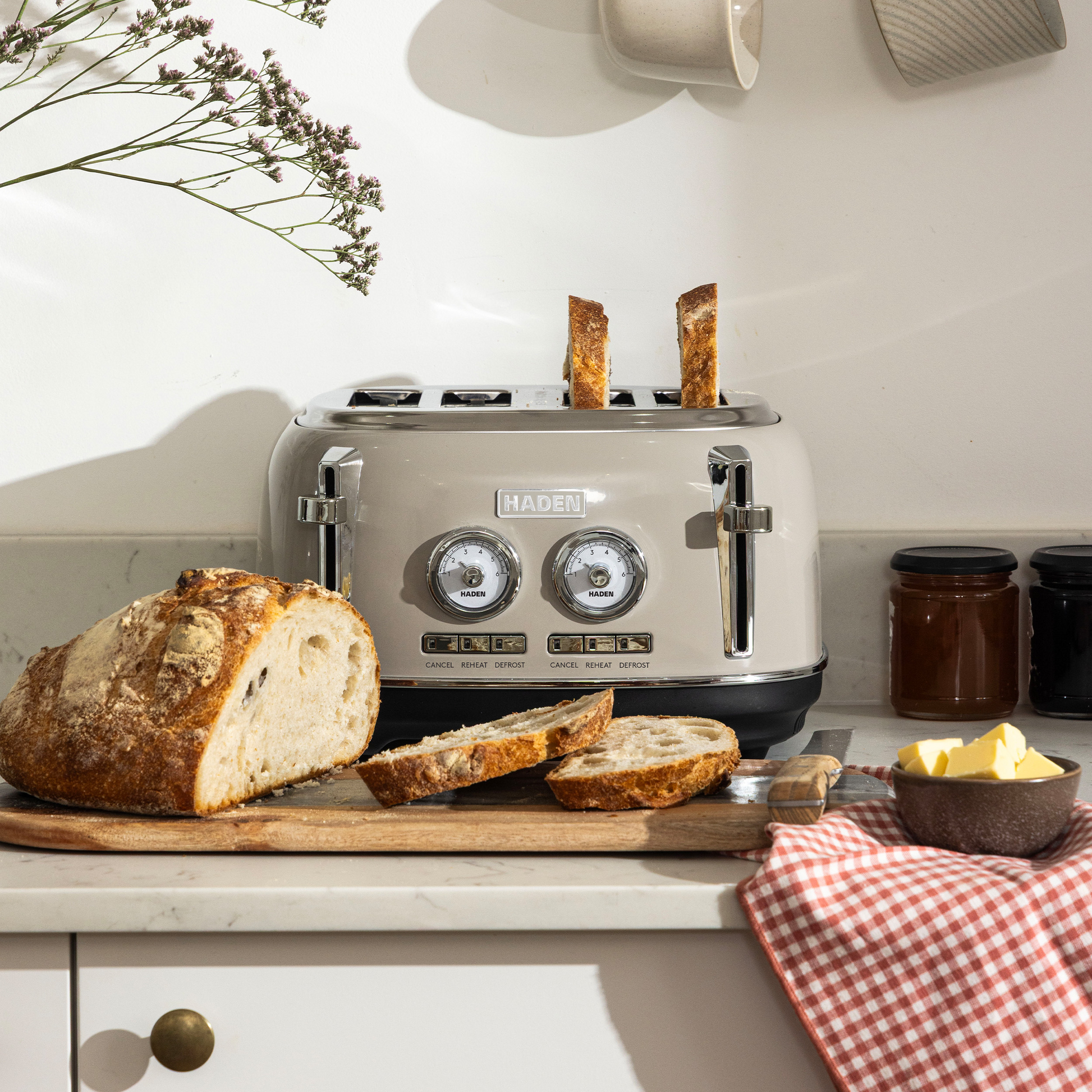 Haden Jersey Putty 4 Slice Toaster Toasters Haden