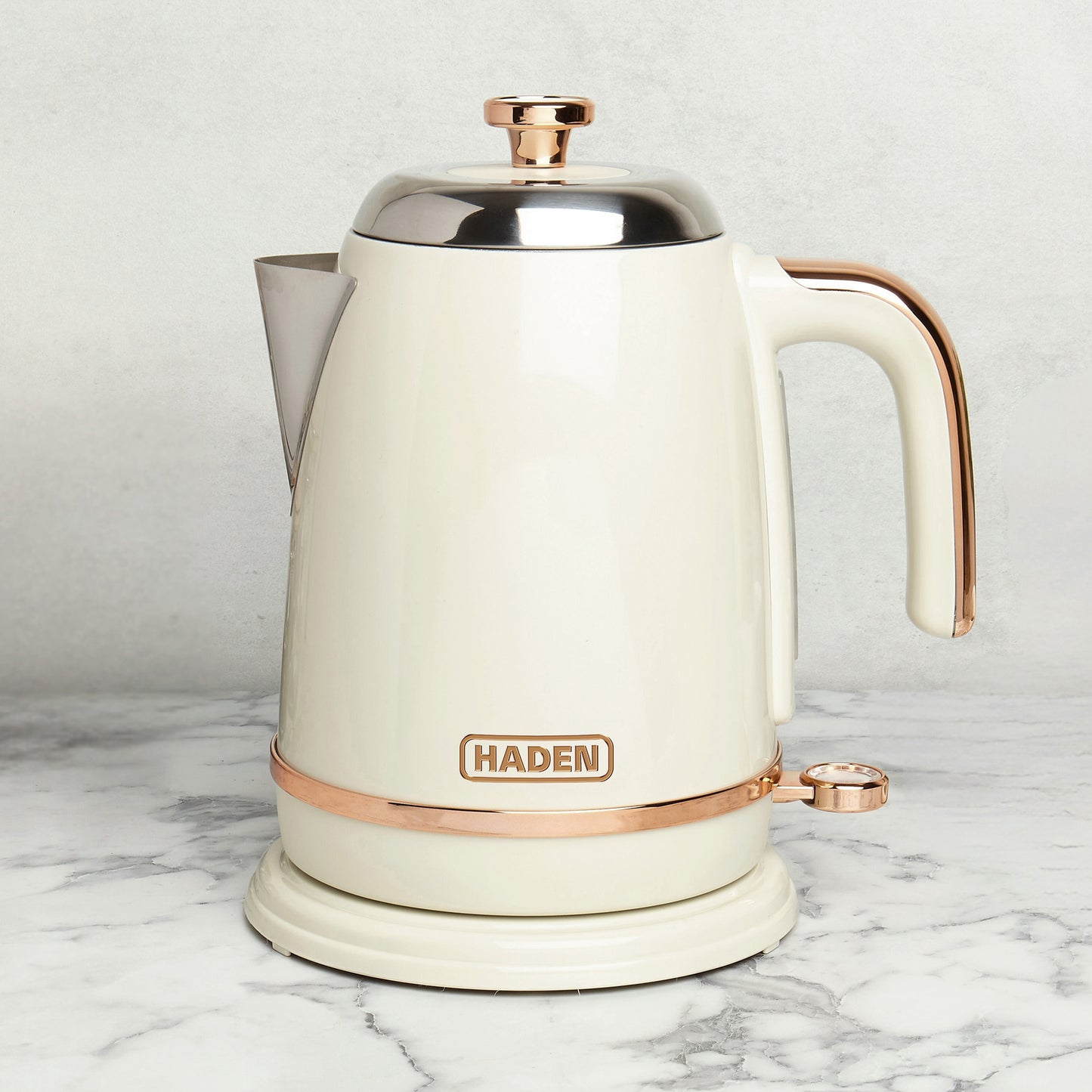 Haden Salcombe Cream and Copper Kettle Electric Kettles Haden