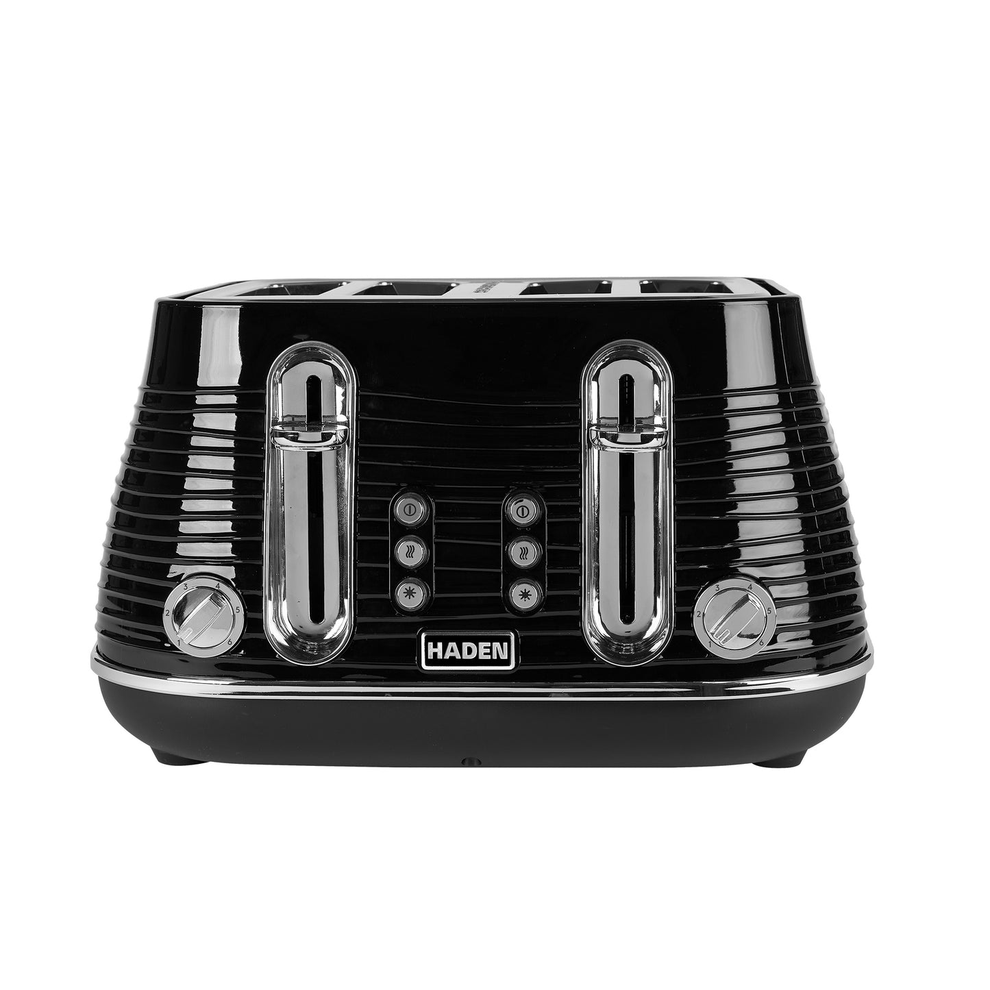 Haden Devon Black 4 Slice Toaster Toasters Haden