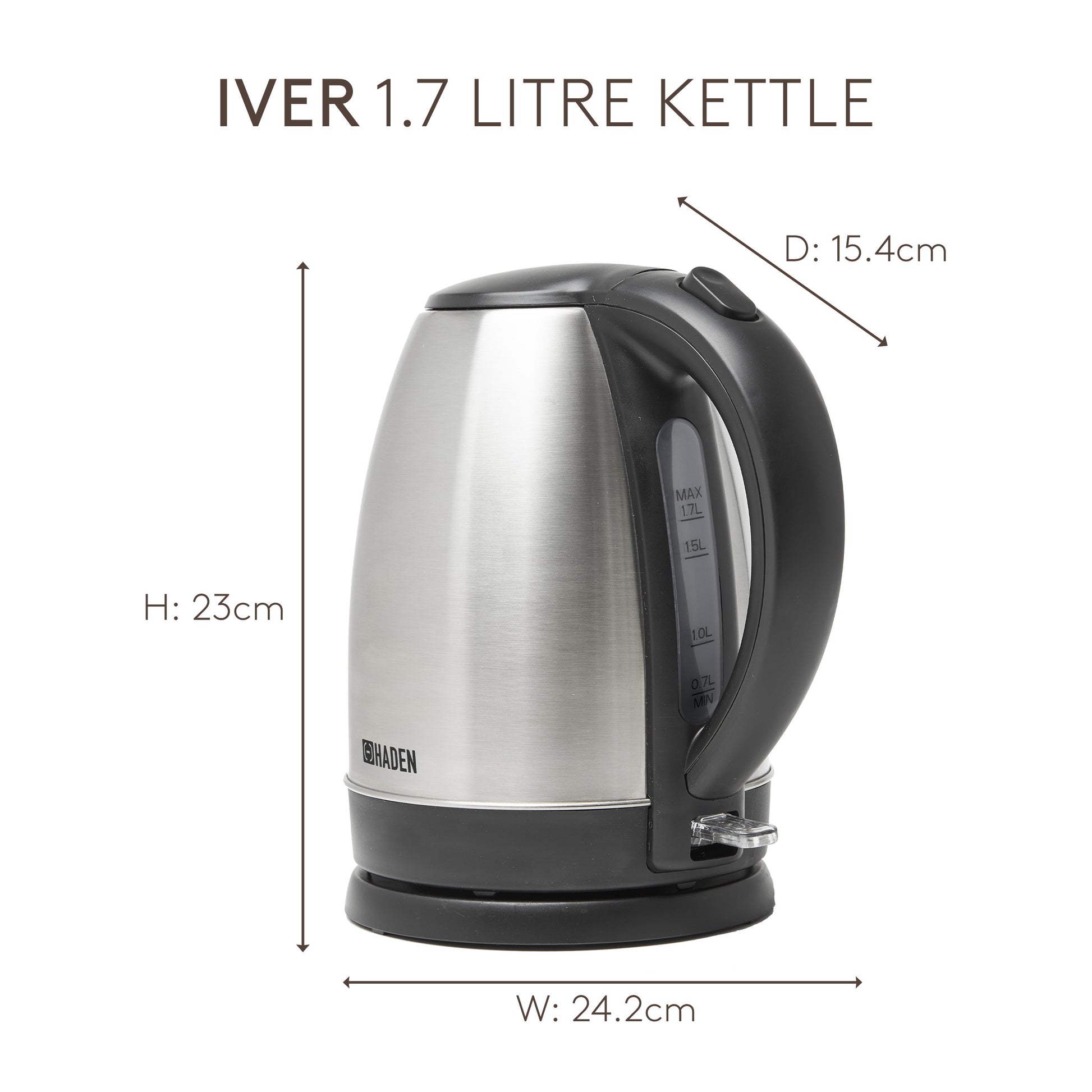 Haden Iver Stainless Steel Kettle Electric Kettles Haden