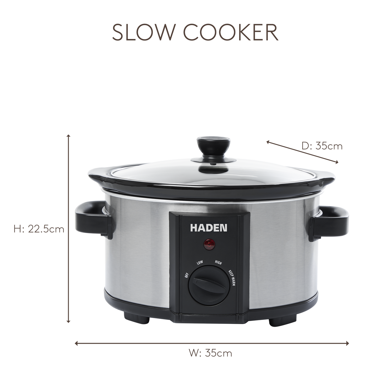 Haden 3.5L Slow Cooker Slow Cookers Haden
