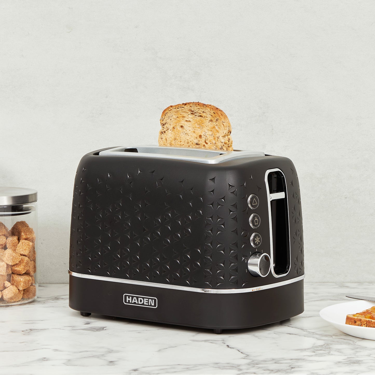 Haden Starbeck Black 2 Slice Toaster Toasters Haden