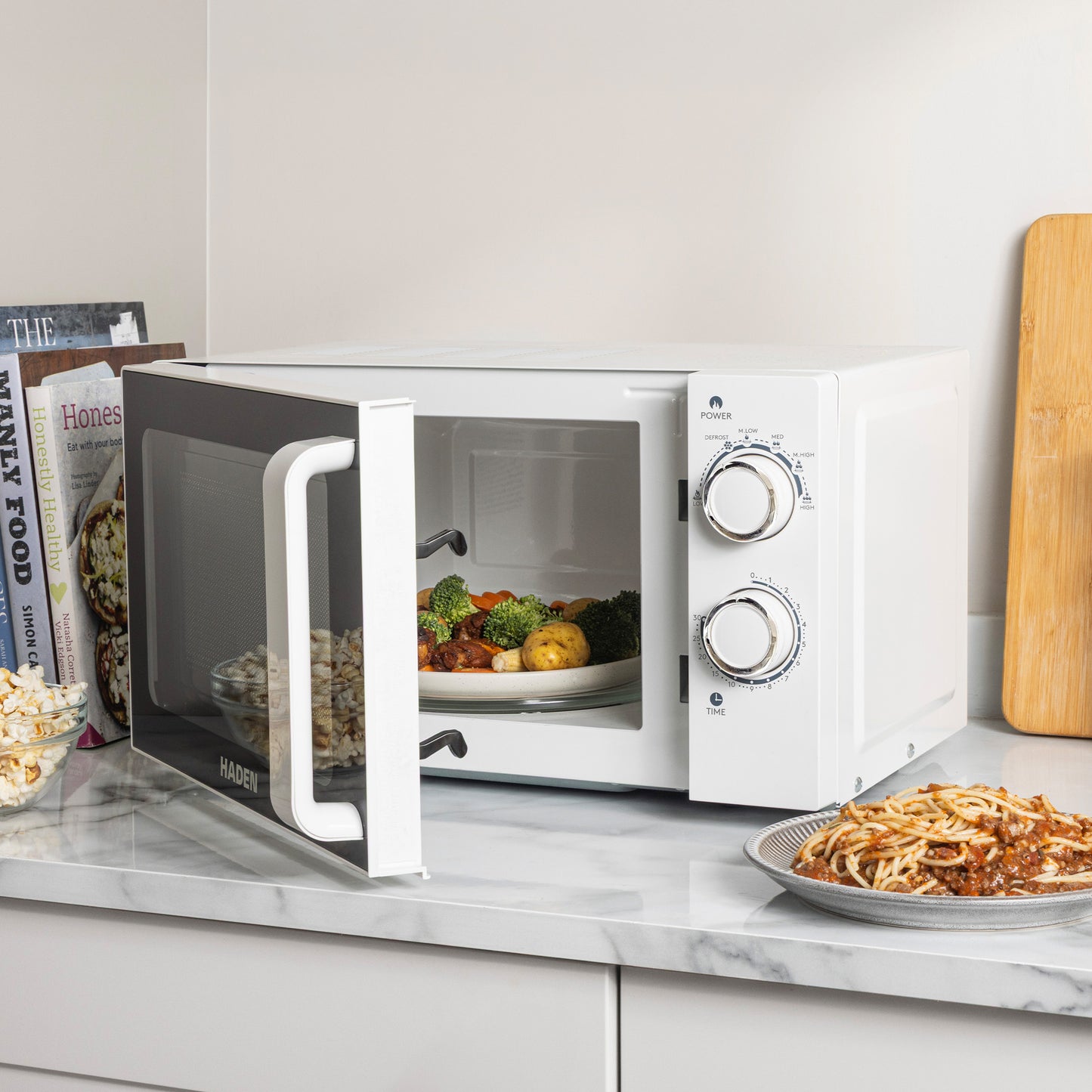 Haden 20L 800W White Microwave Microwave Ovens Haden