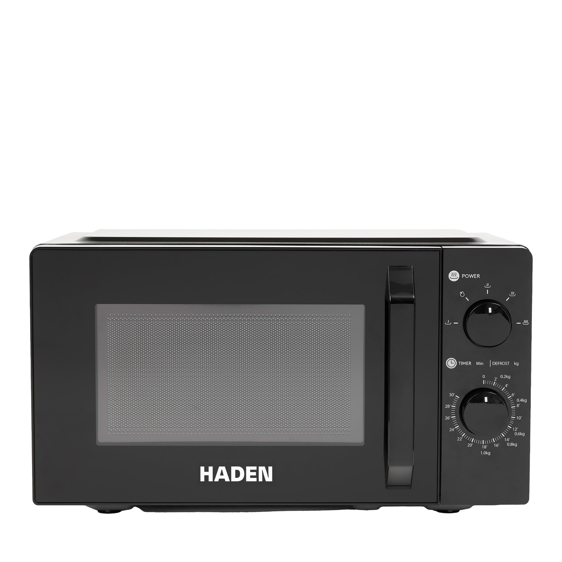 Haden 17L Manual 700W Microwave with Glass Door Black Haden