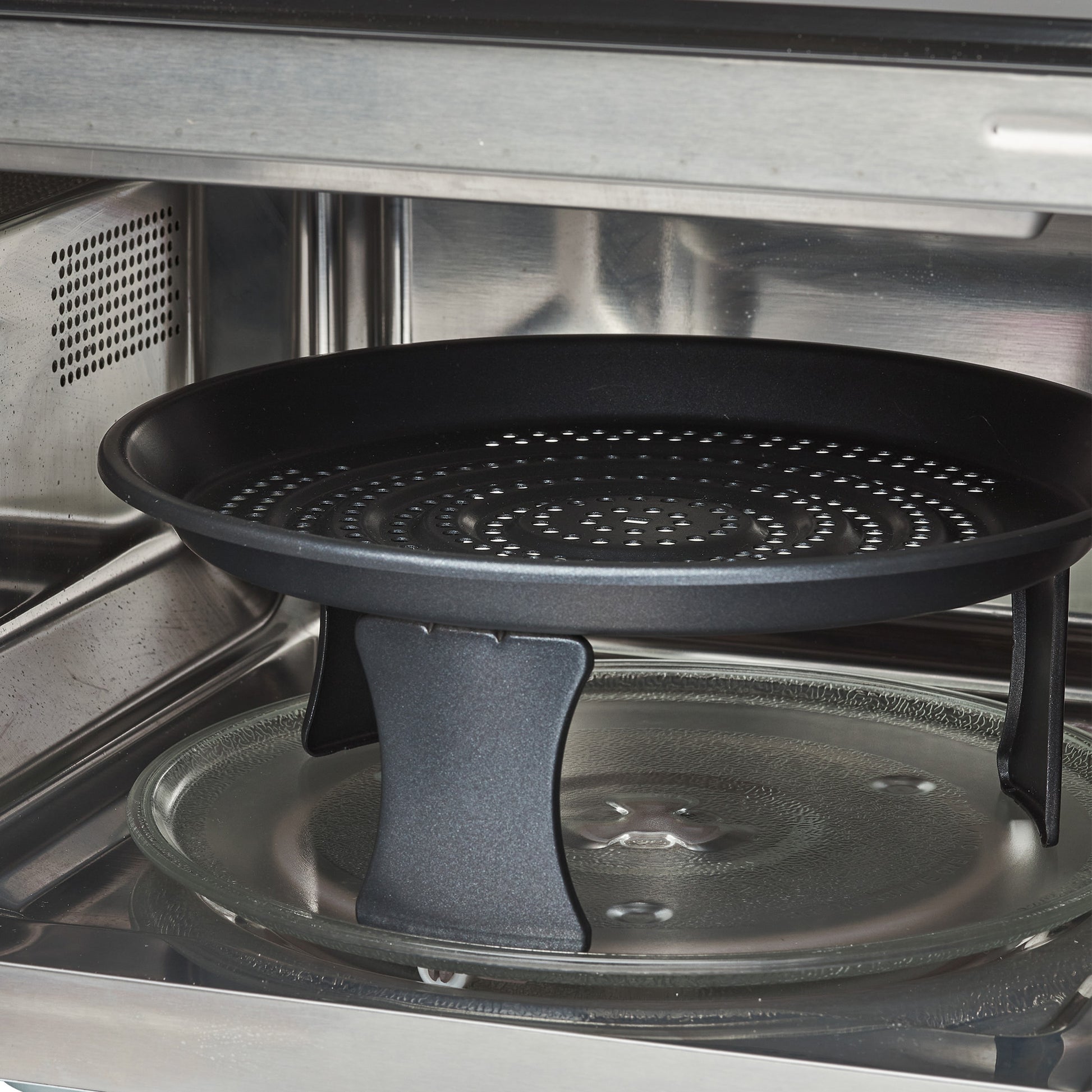 Haden 25L Matt Black Air Fryer Microwave Oven Microwave Ovens Haden