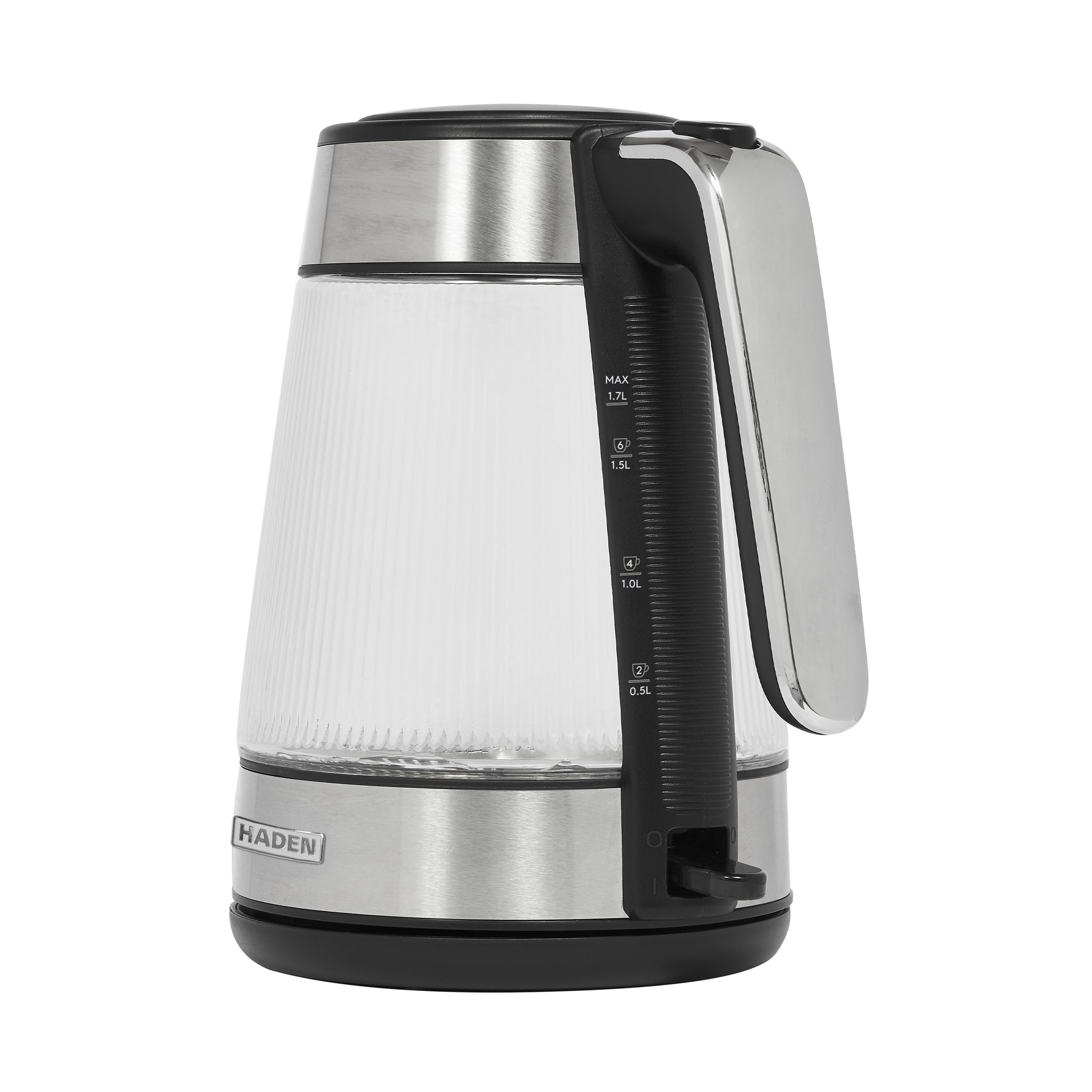 Haden Whitby 1.7L Ribbed Glass Kettle Electric Kettles Haden