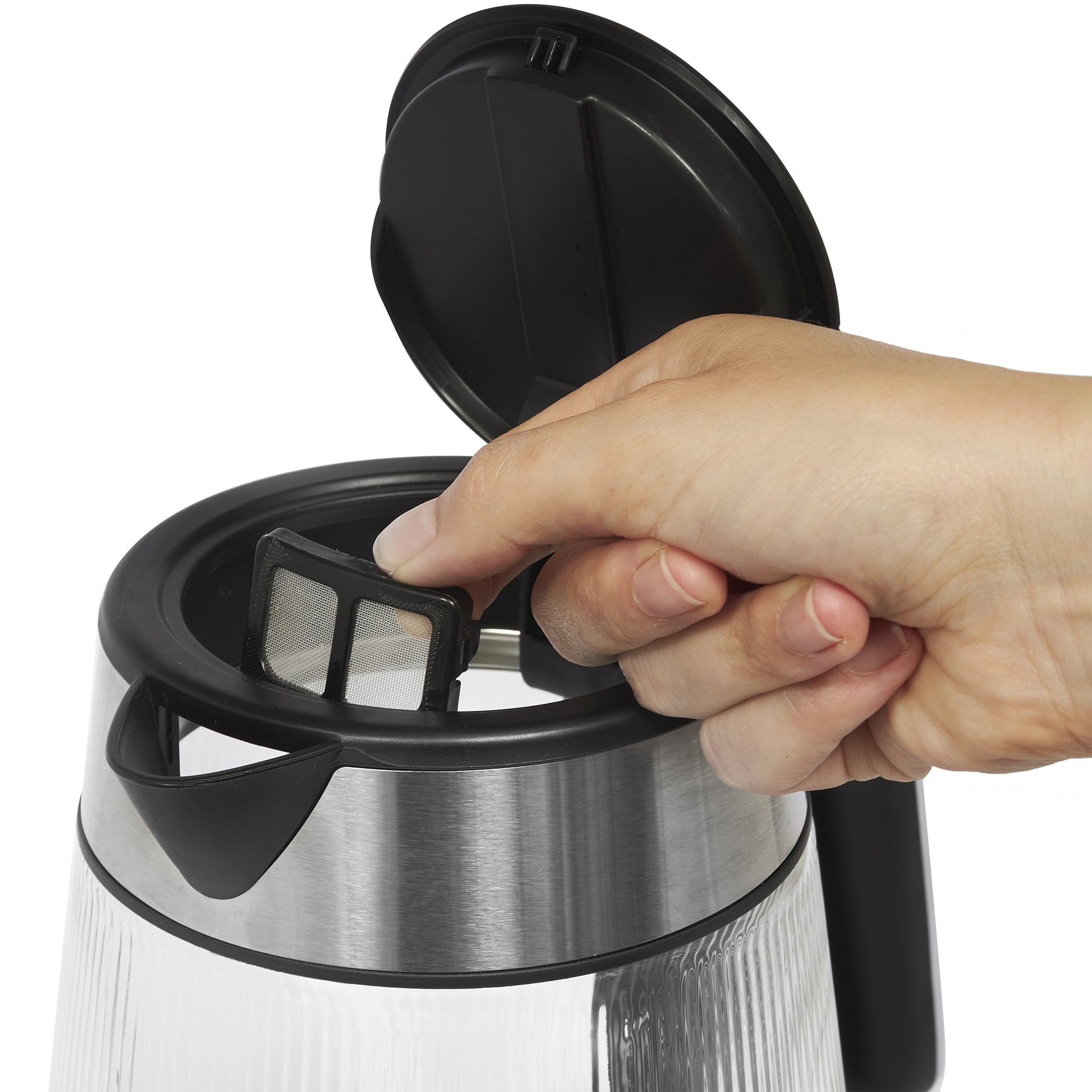 Haden Whitby 1.7L Ribbed Glass Kettle Electric Kettles Haden