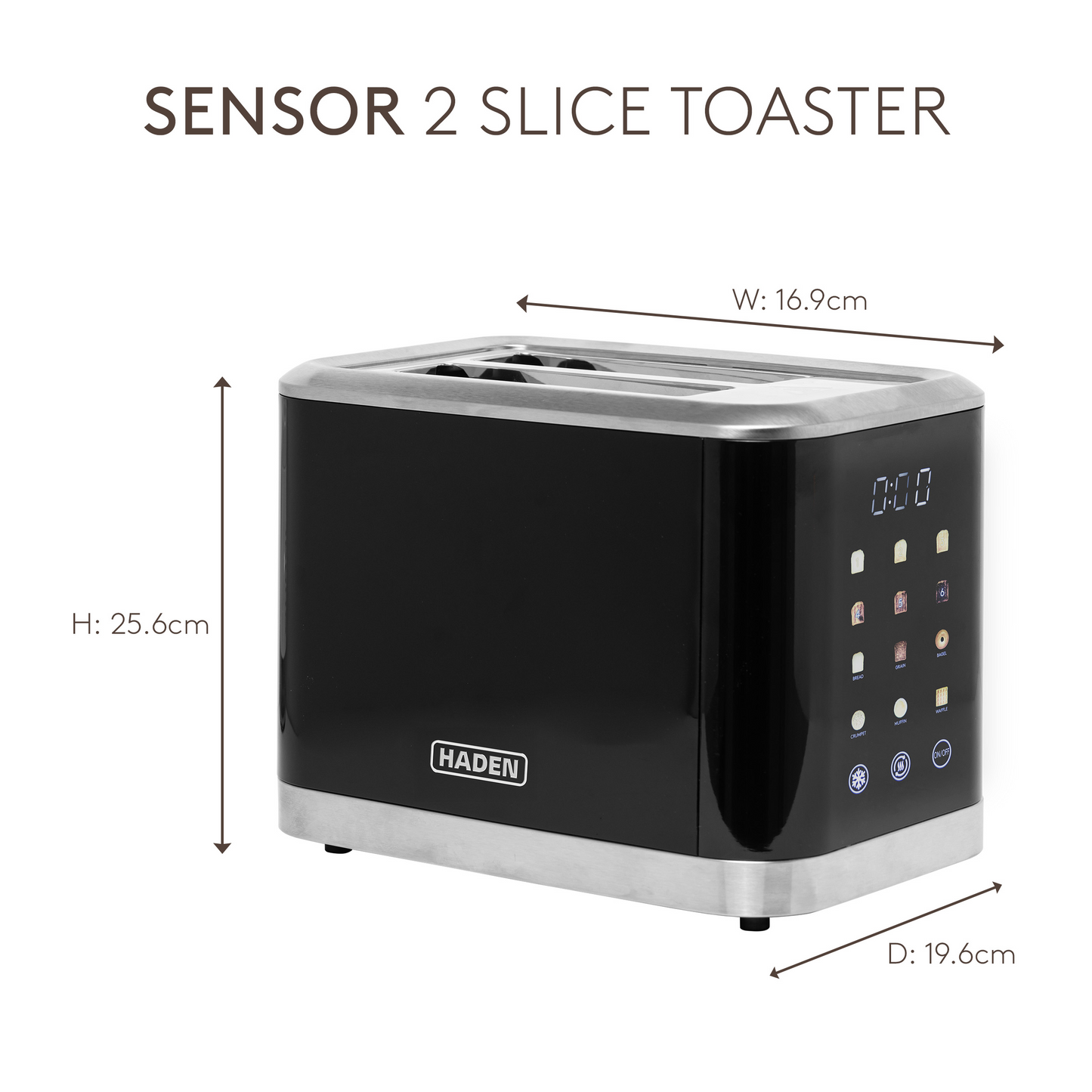 Haden Sensor 2 Slice Toaster Toasters Haden