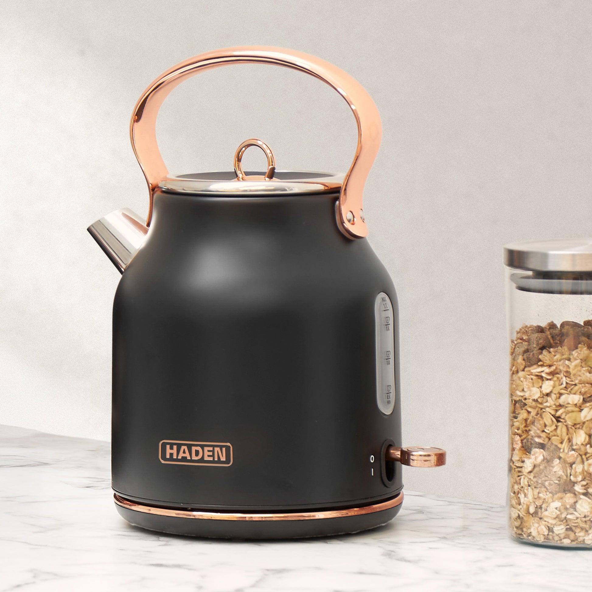 Haden Heritage Black & Copper Kettle Kitchen Haden