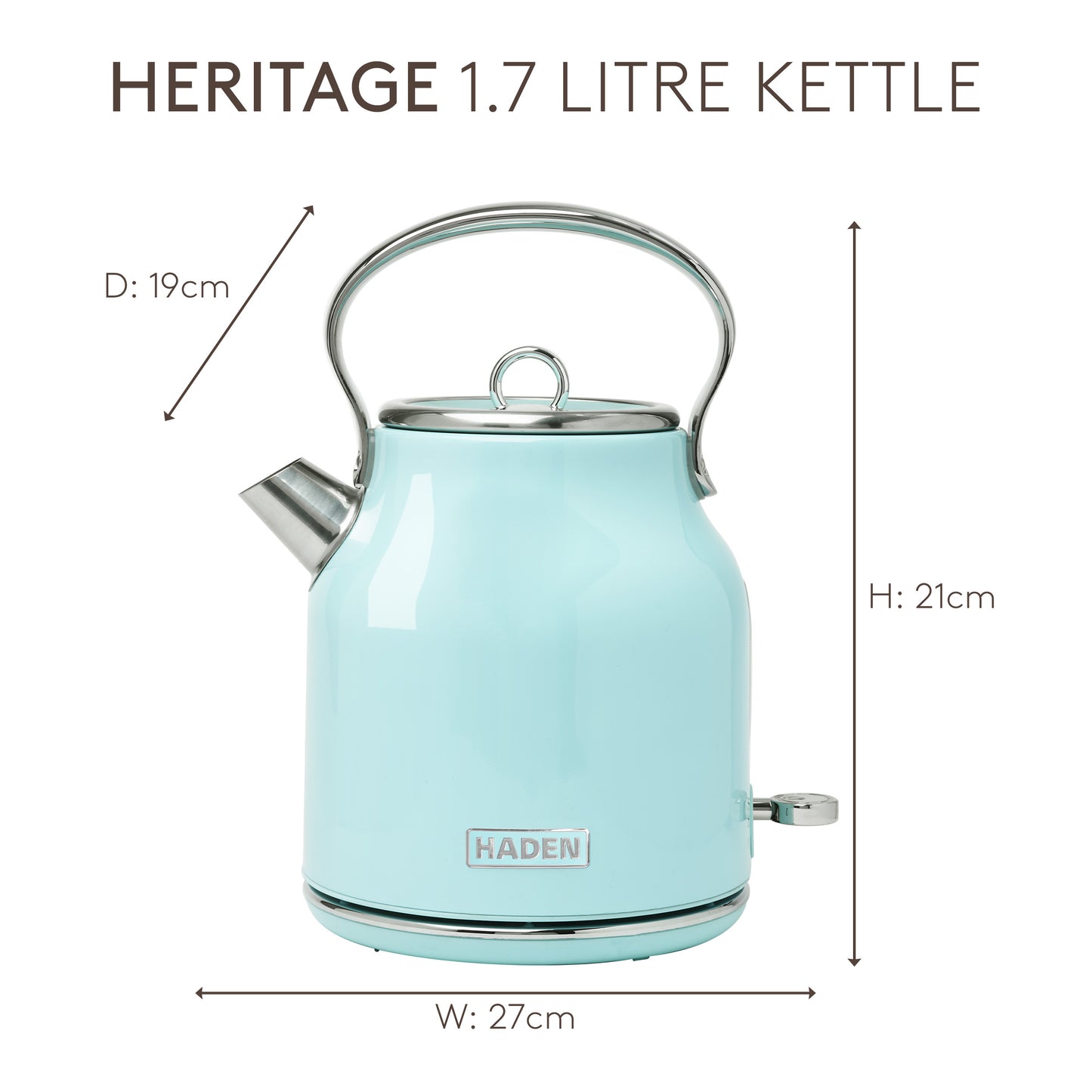Haden Turquoise Heritage Kettle Electric Kettles Haden