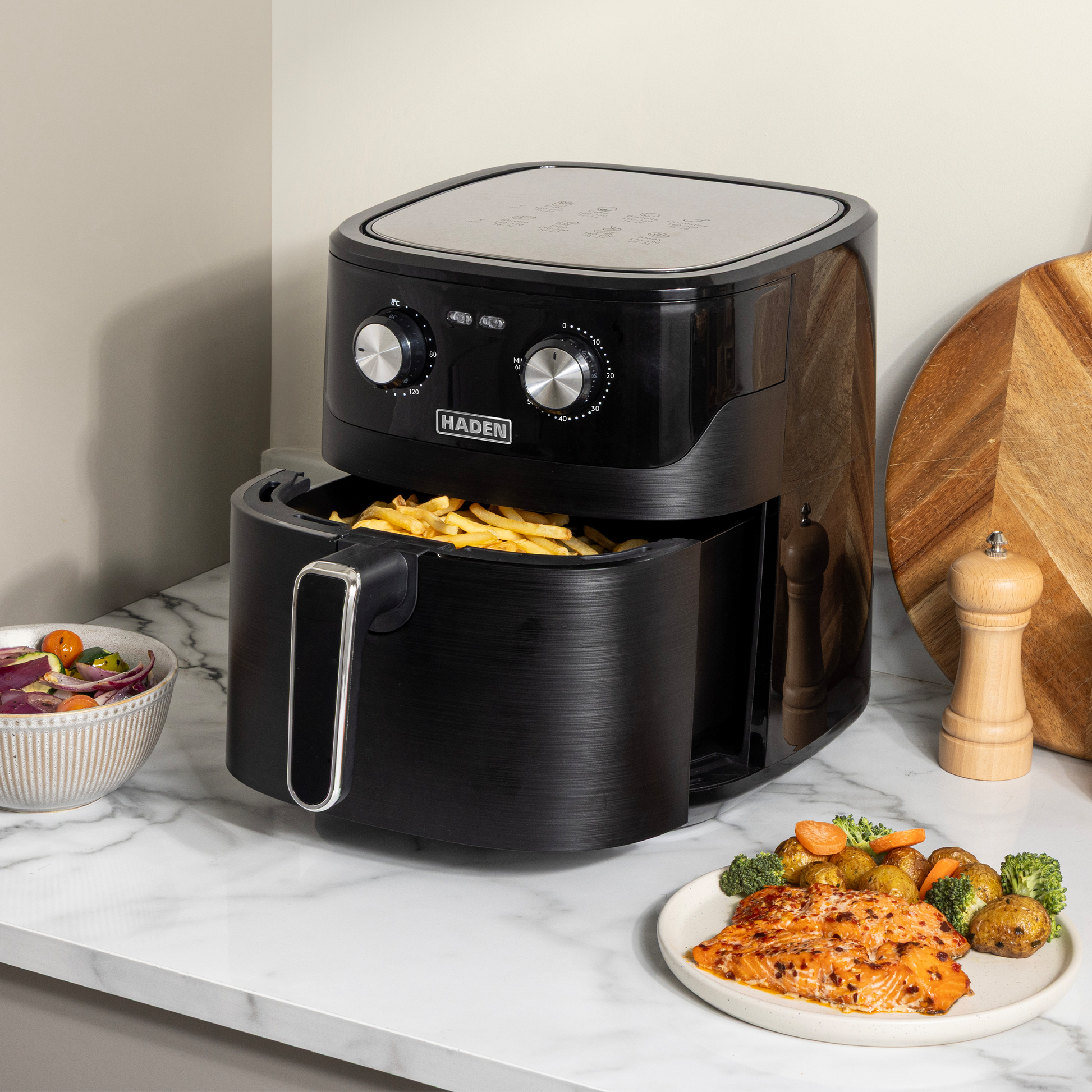 Haden 6.5L Air Fryer Black Air Fryers Haden