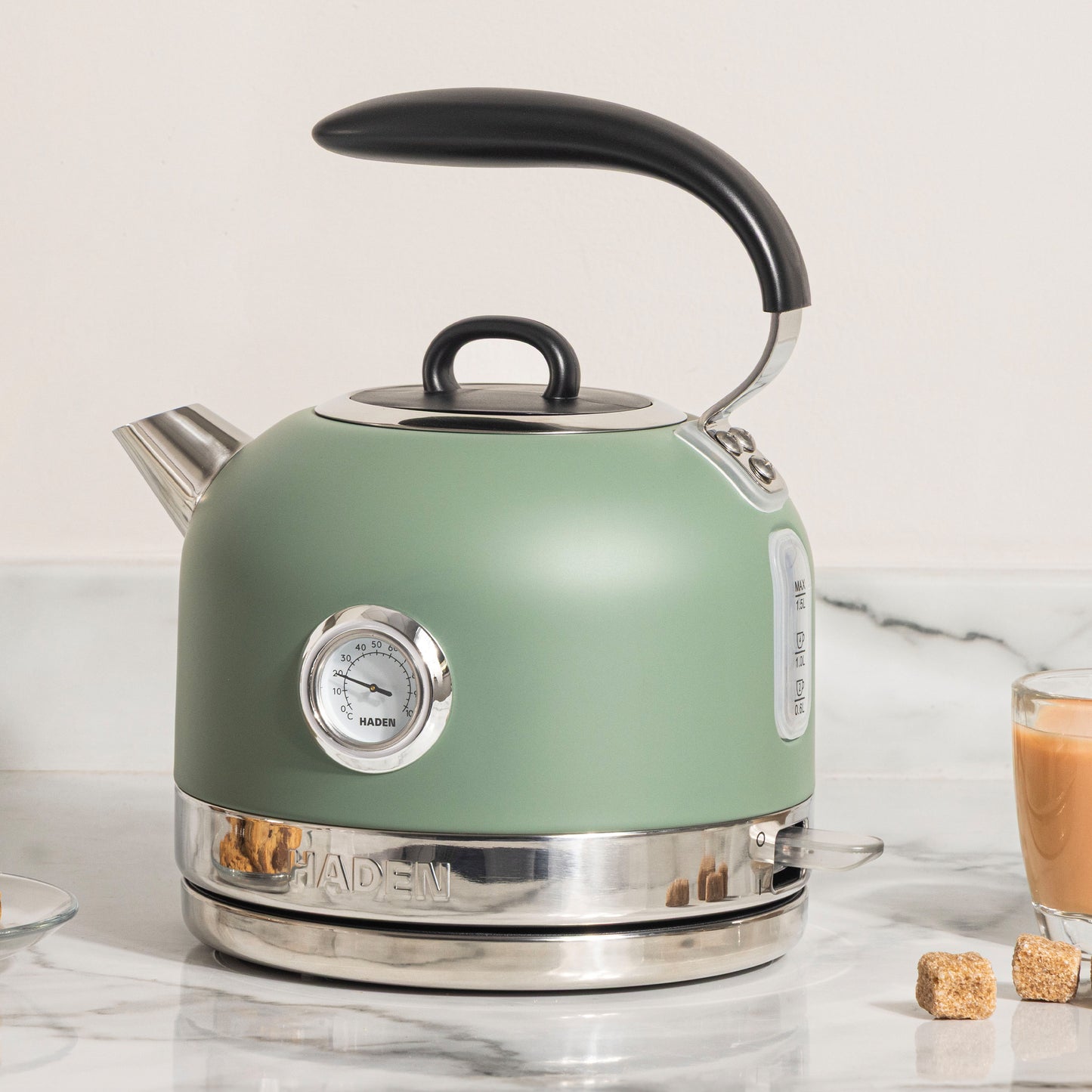 Haden Jersey 1.5L Kettle Cedar Green Electric Kettles Haden