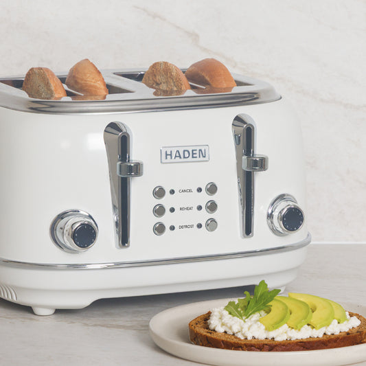 Haden Heritage 4 Slice Toaster – Ivory White