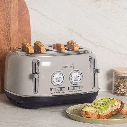 Haden Jersey Putty 4 Slice Toaster