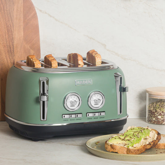Haden Jersey 4 Slice Toaster Cedar Green