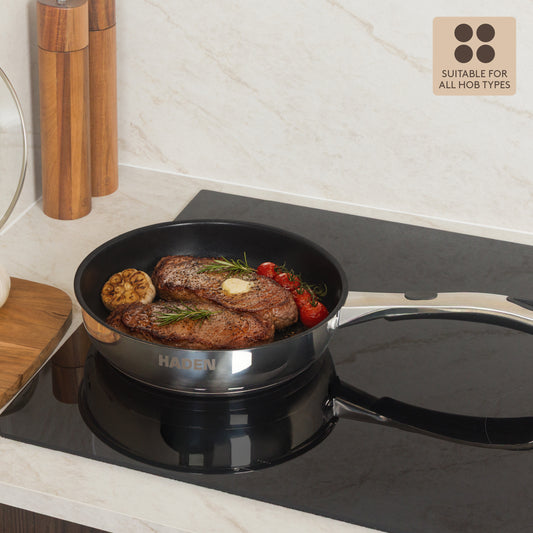 24cm Living Easy Grip Frying Pan Kitchen Haden