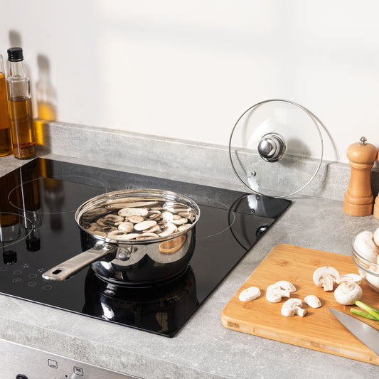18cm Essential Saucepan With Glass Lid Kitchen Haden