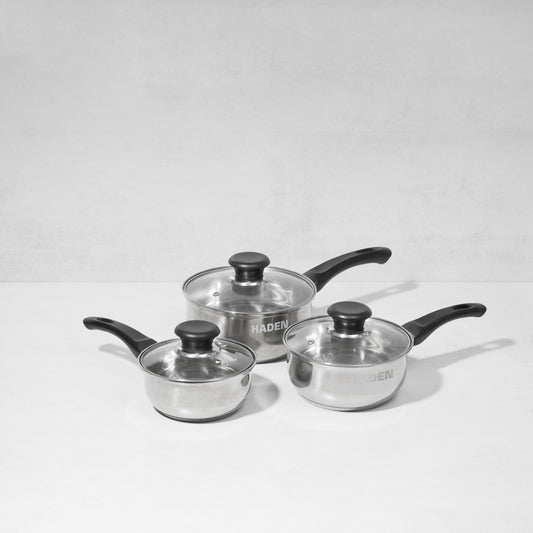 3pc Day To Day Saucepan Set Kitchen Haden