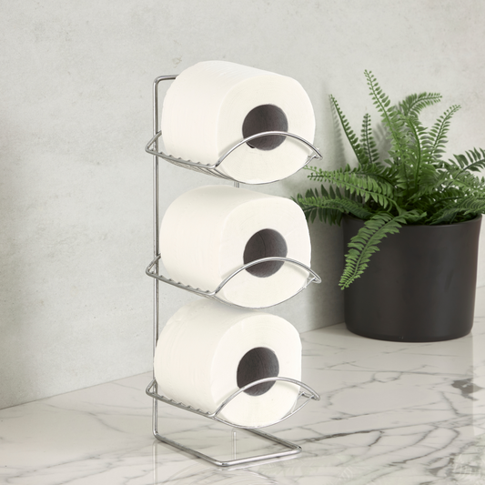 Oceana 3 Tier Toilet Roll Holder Bathroom Sabichi Homewares Ltd