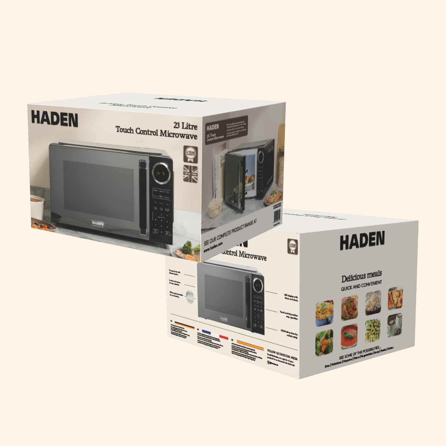 Haden 23L Touch Control Microwave in Black