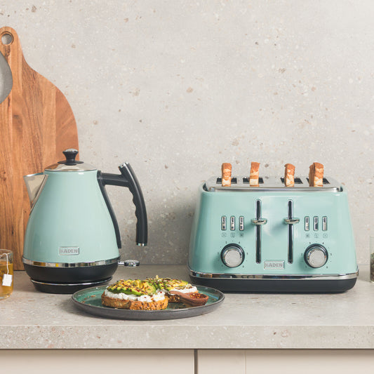 Haden Cotswold Sage Kettle and Toaster Bundle Haden