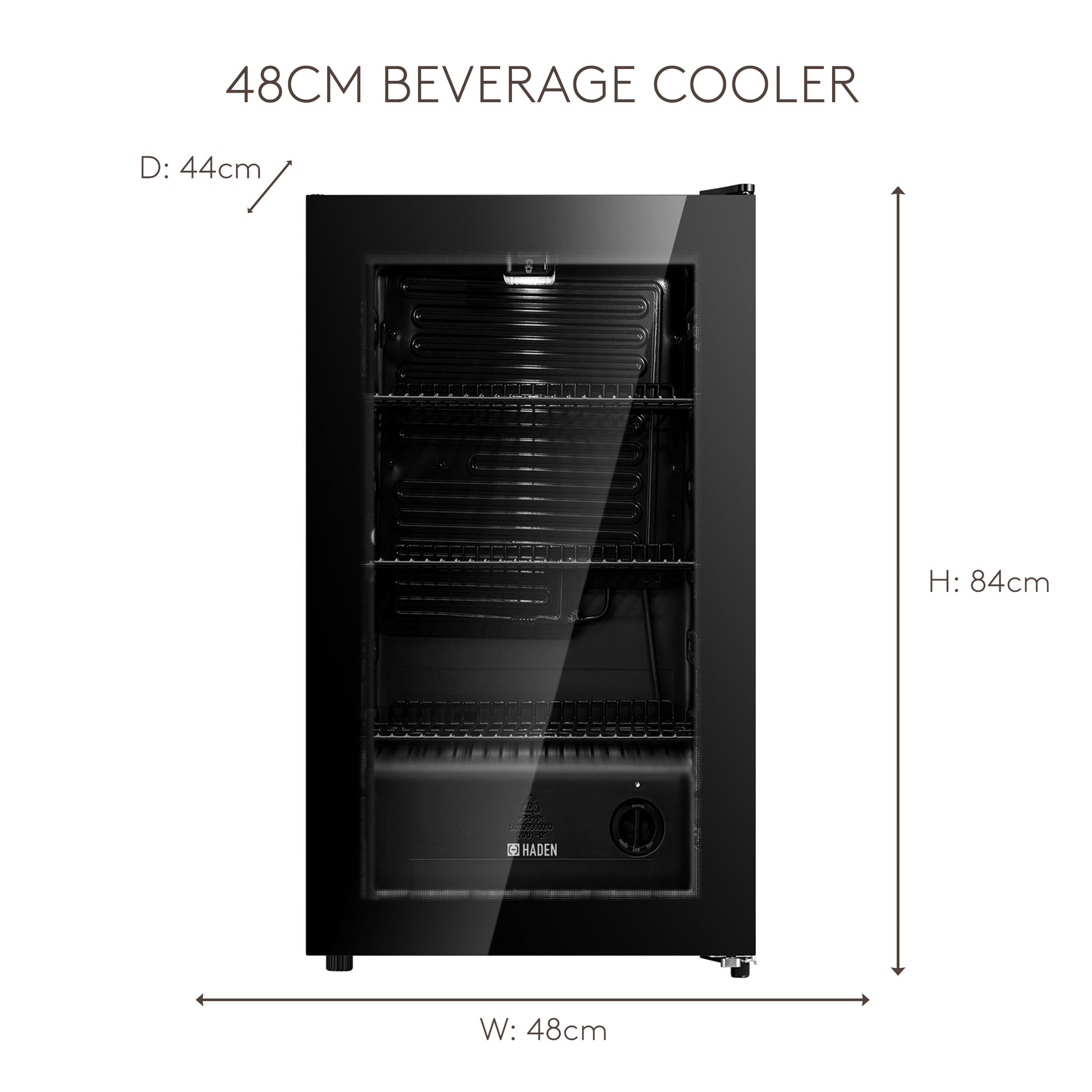 HBC93L-E 48cm Beverage Cooler Refrigerators Haden
