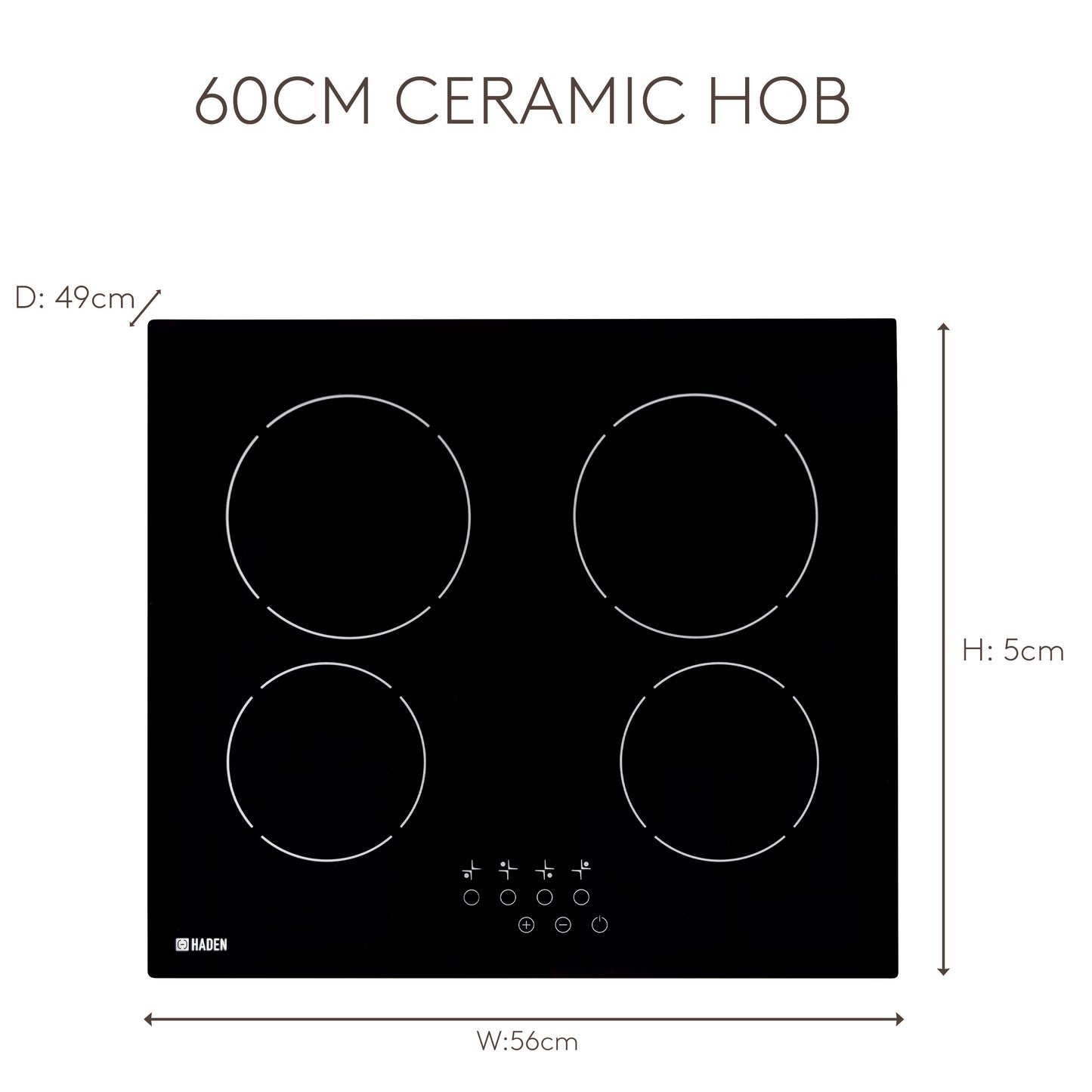 HCT60K 60cm Ceramic Hob Hobs Haden