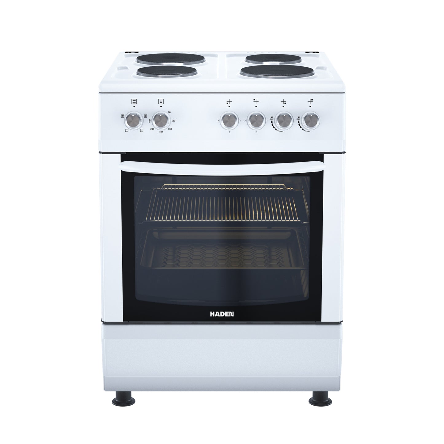 HE61SW 60cm Sealed Plate Single Oven Cookers Haden
