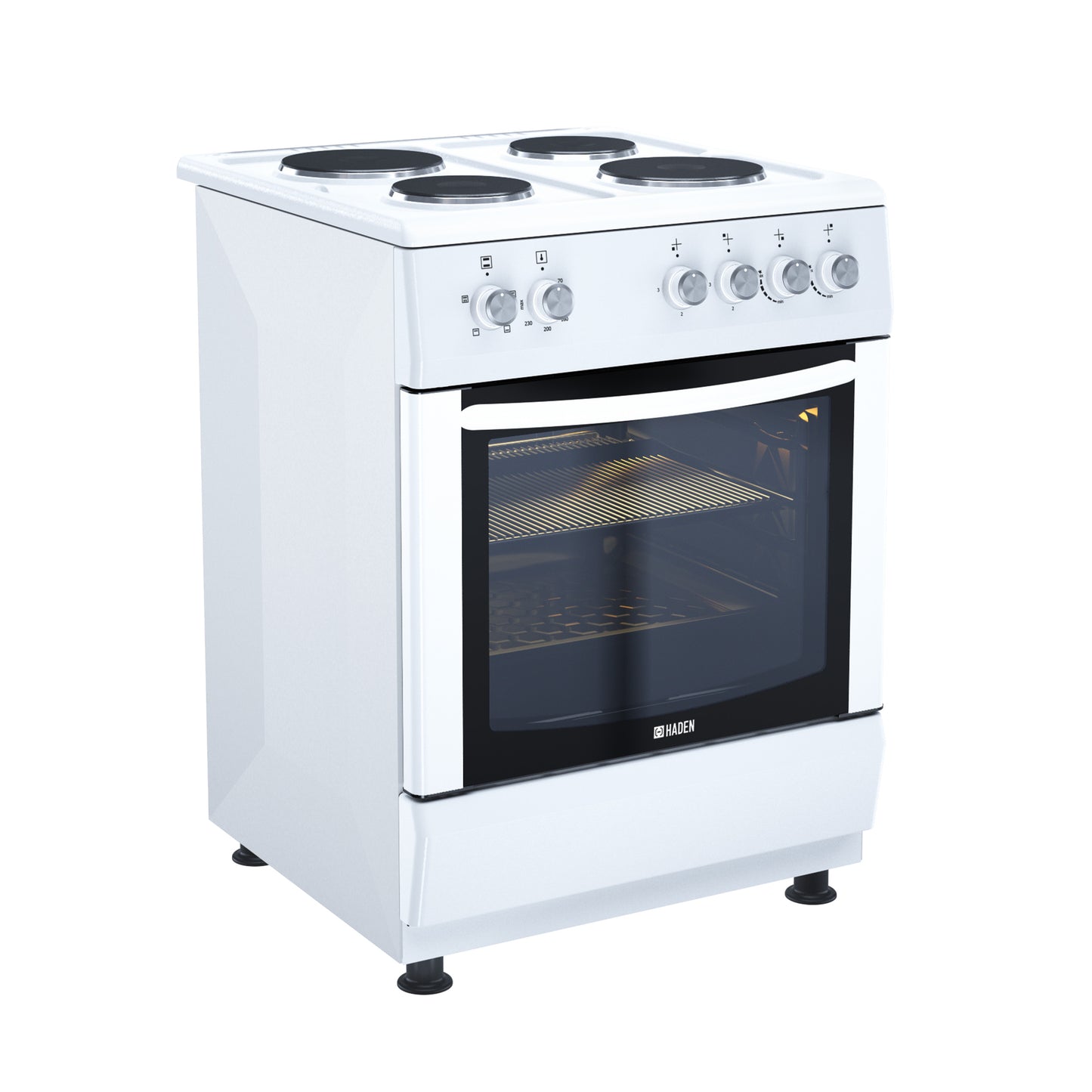 HE61SW 60cm Sealed Plate Single Oven Cookers Haden