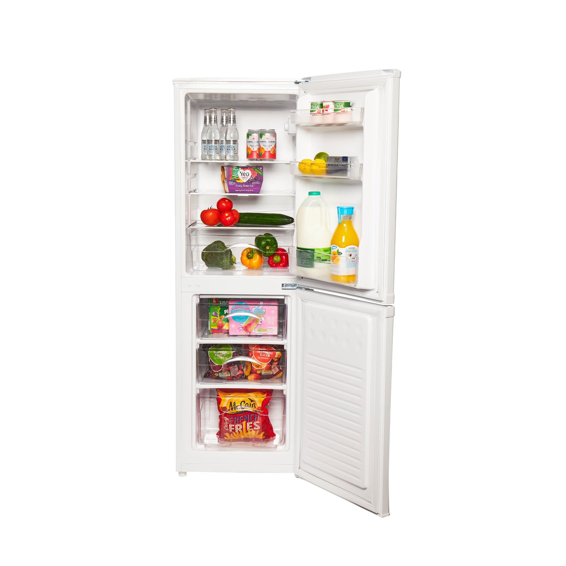 HK144W-E 48cm Manual Defrost Fridge Freezer Refrigerators Haden