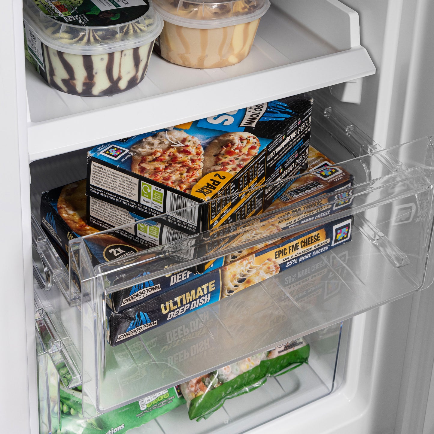 HK180W 55cm Manual Defrost Fridge Freezer Refrigerators Haden