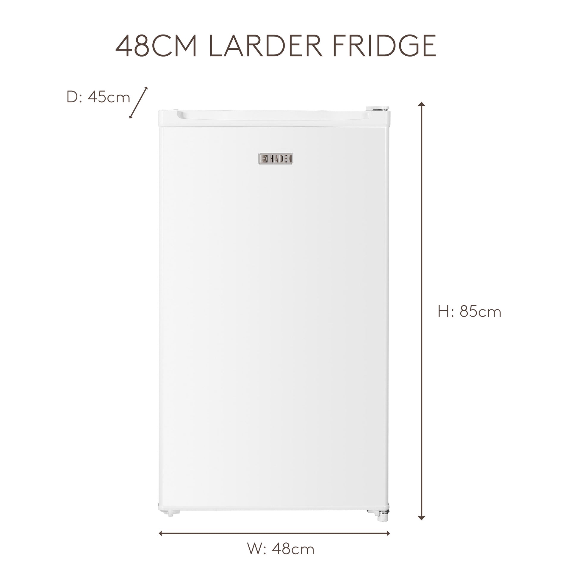 HL794W-E 48cm Larder Fridge Refrigerators Haden