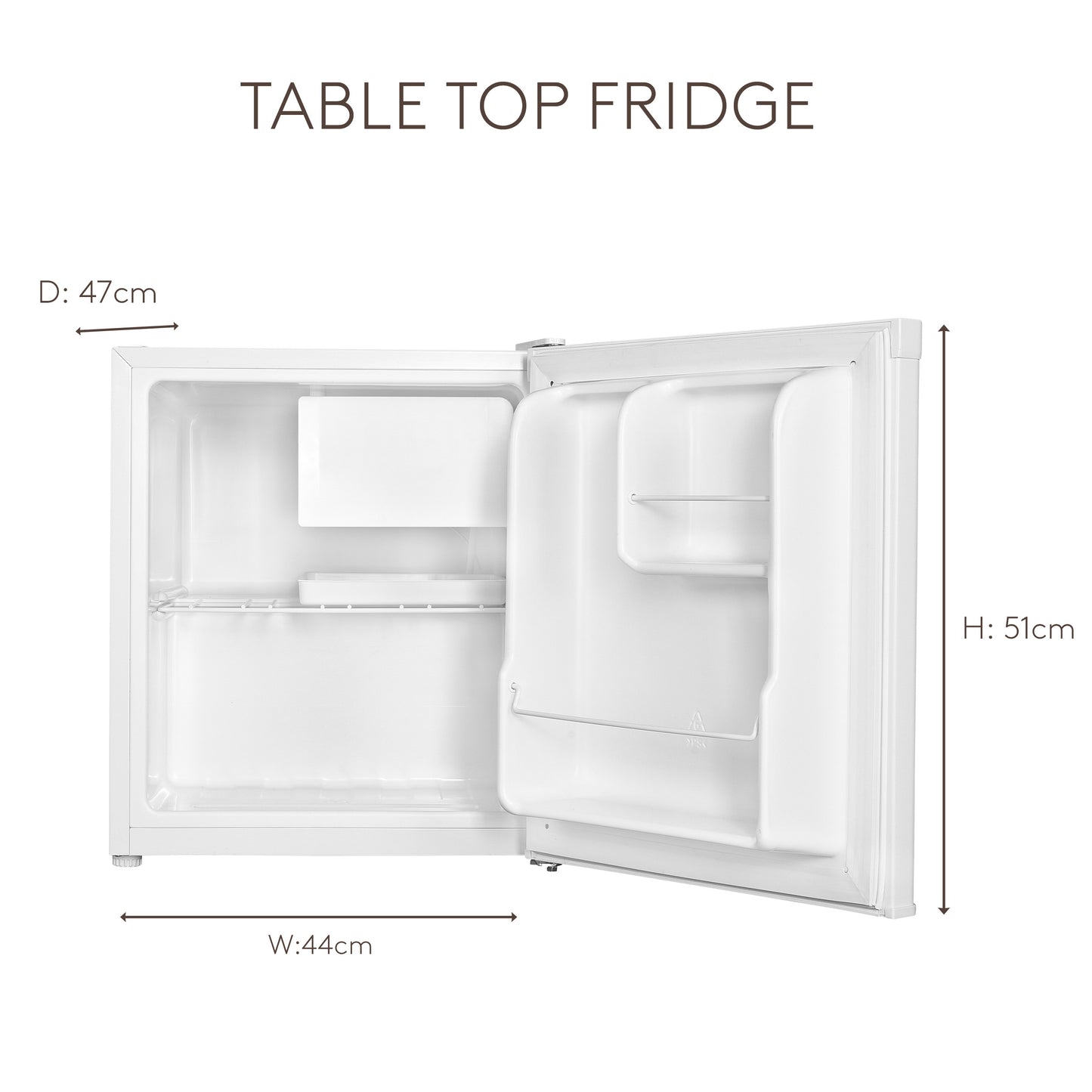 HR55W-E Table Top Fridge Refrigerators Haden