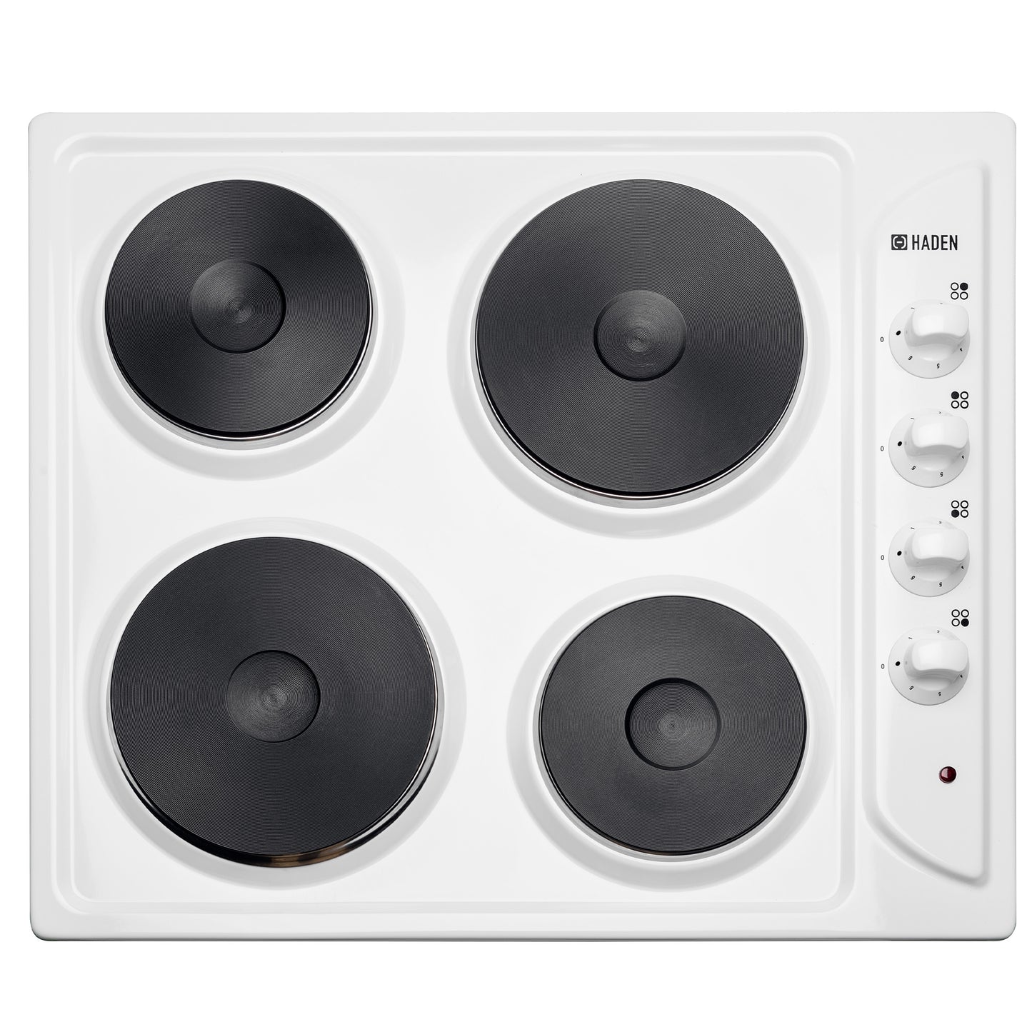 HSP60W 60cm Solid Plate Hob - White Hobs Haden