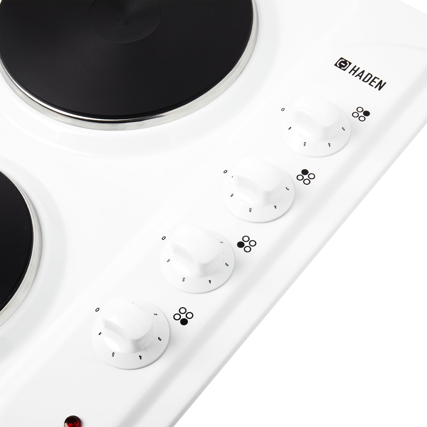 HSP60W 60cm Solid Plate Hob - White Hobs Haden