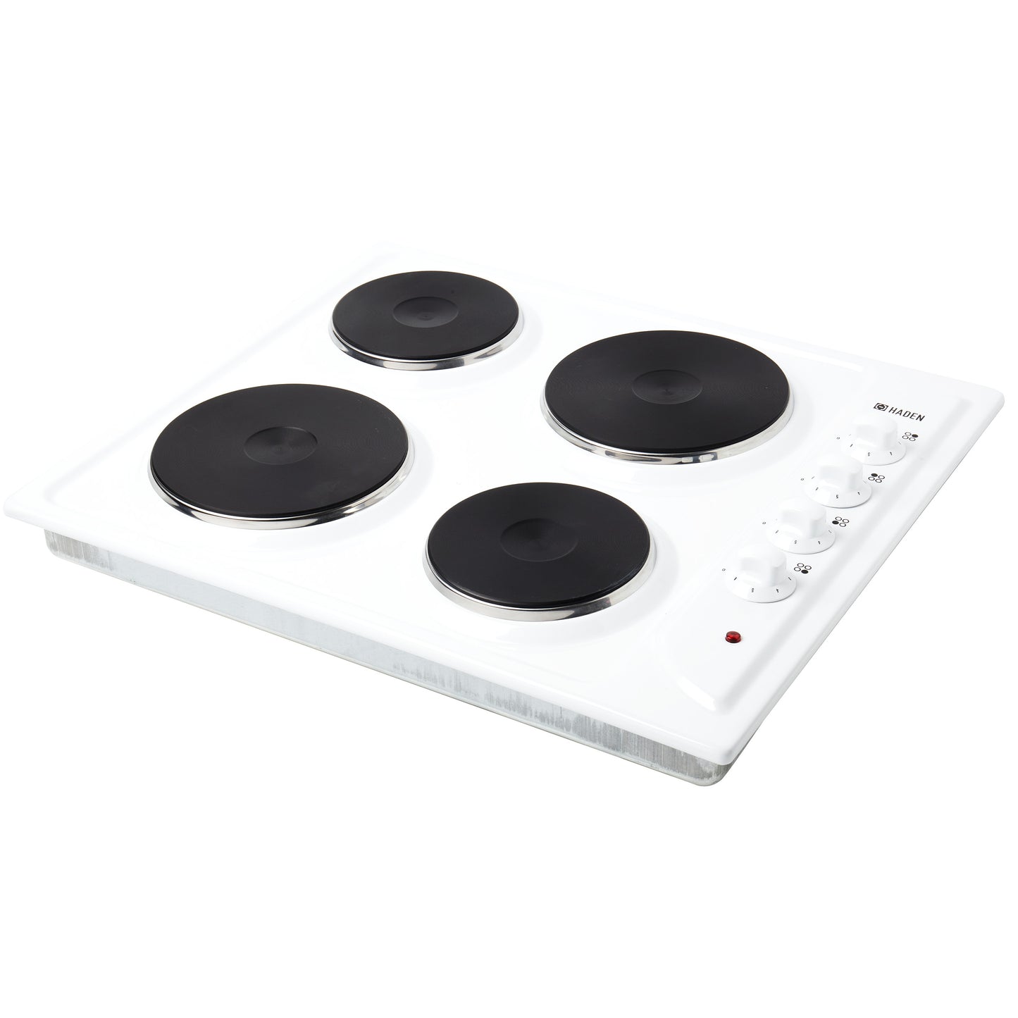 HSP60W 60cm Solid Plate Hob - White Hobs Haden