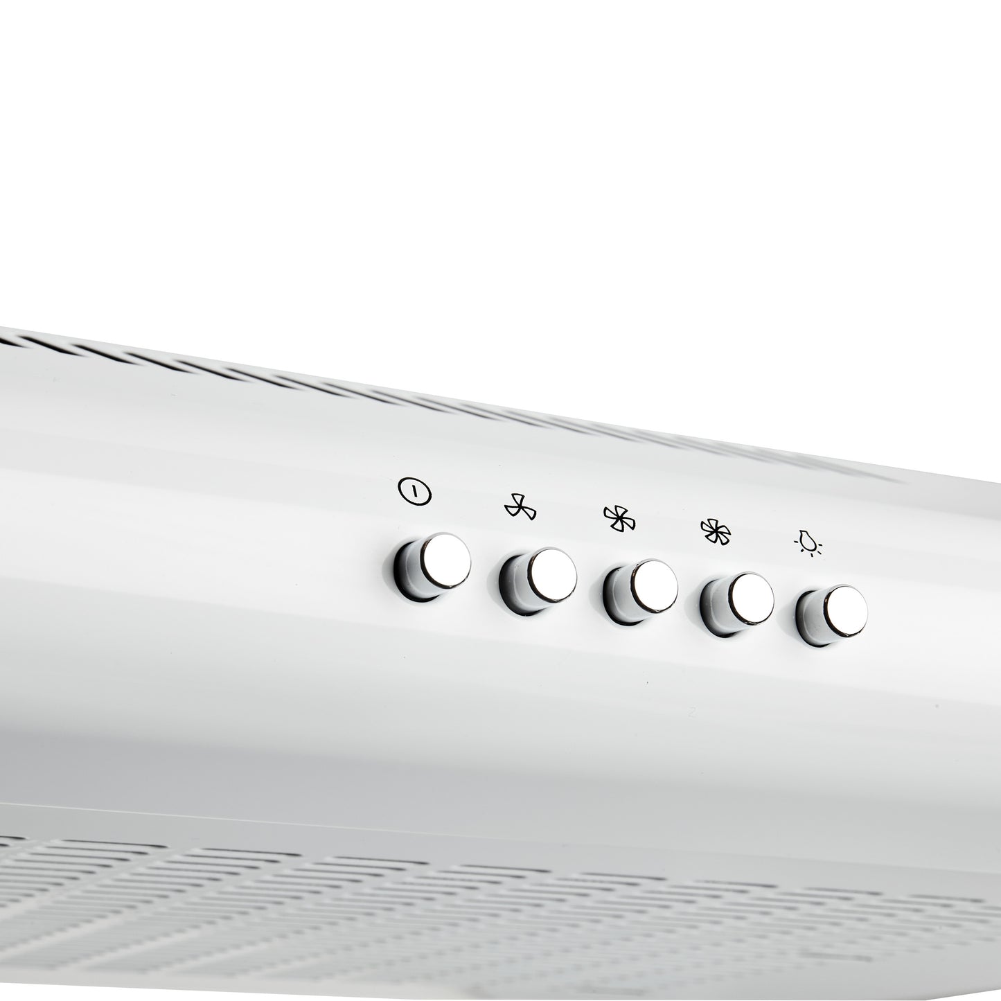 HVH60W-B 60cm Visor Cooker Hood - White cooker hood Haden