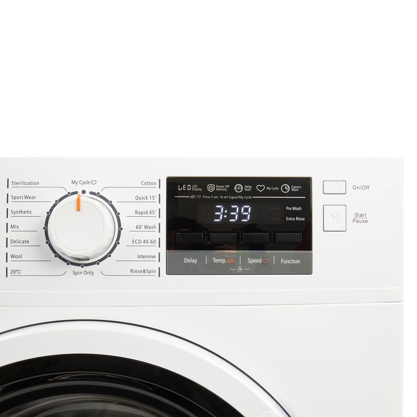 HW9140W 9kg 1400 Spin Washing Machine Laundry Haden
