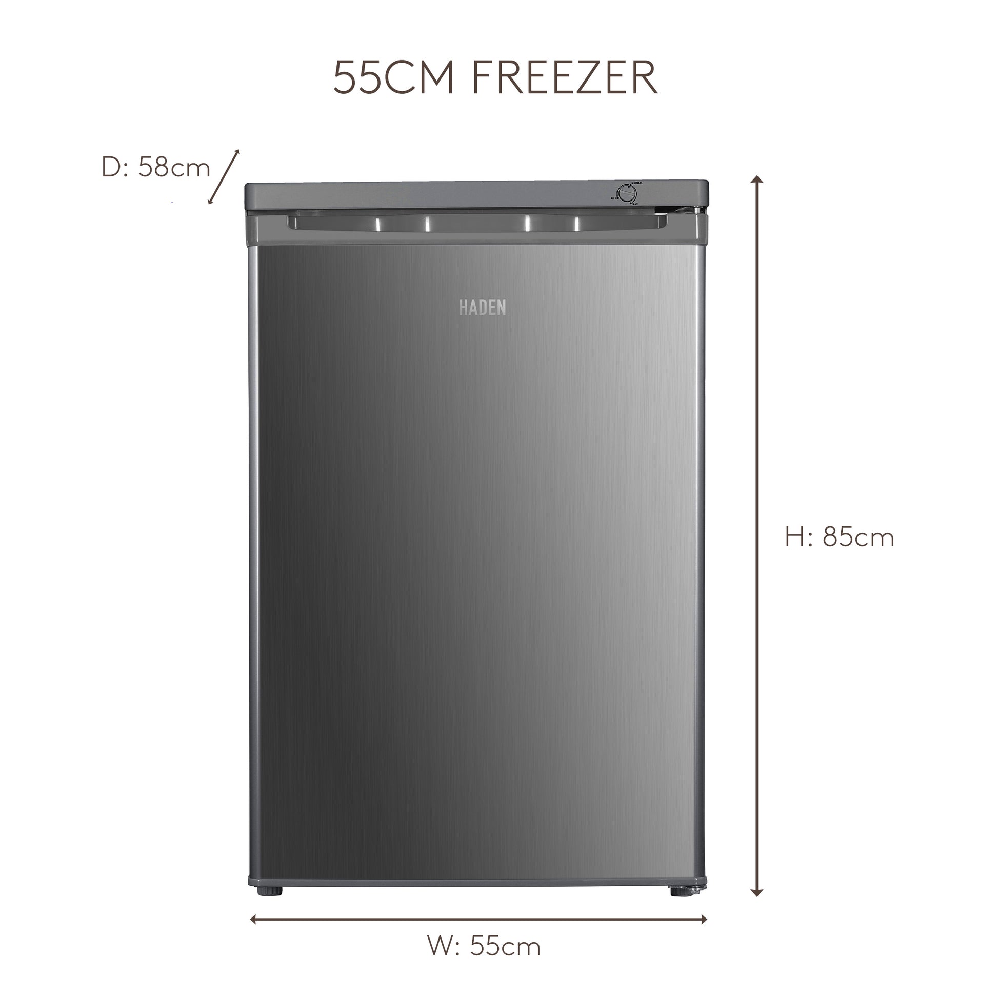 HZ184IX 55cm Freezer - Inox Refrigerators Haden